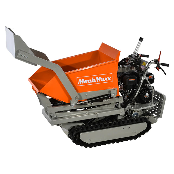 1100lbs Capacity 10HP 301cc Gas Engine Tracked Dumper Hydraulic Tipping and Lifting with Front Shovel (deposit)