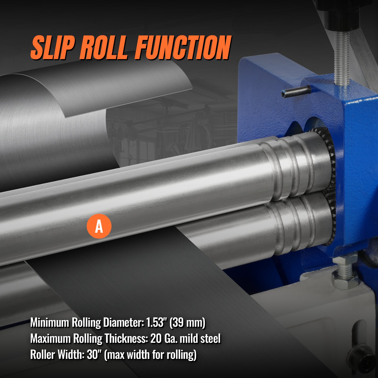 30-inch 3-in-1 Pan and Box Brake – Slip Roll, Shear, Bending Machine for Sheet Metal, 20 Gauge Mild Steel, Adjustable Fingers, Heavy Duty, Metalworking, Fabrication, Rolling, Bending