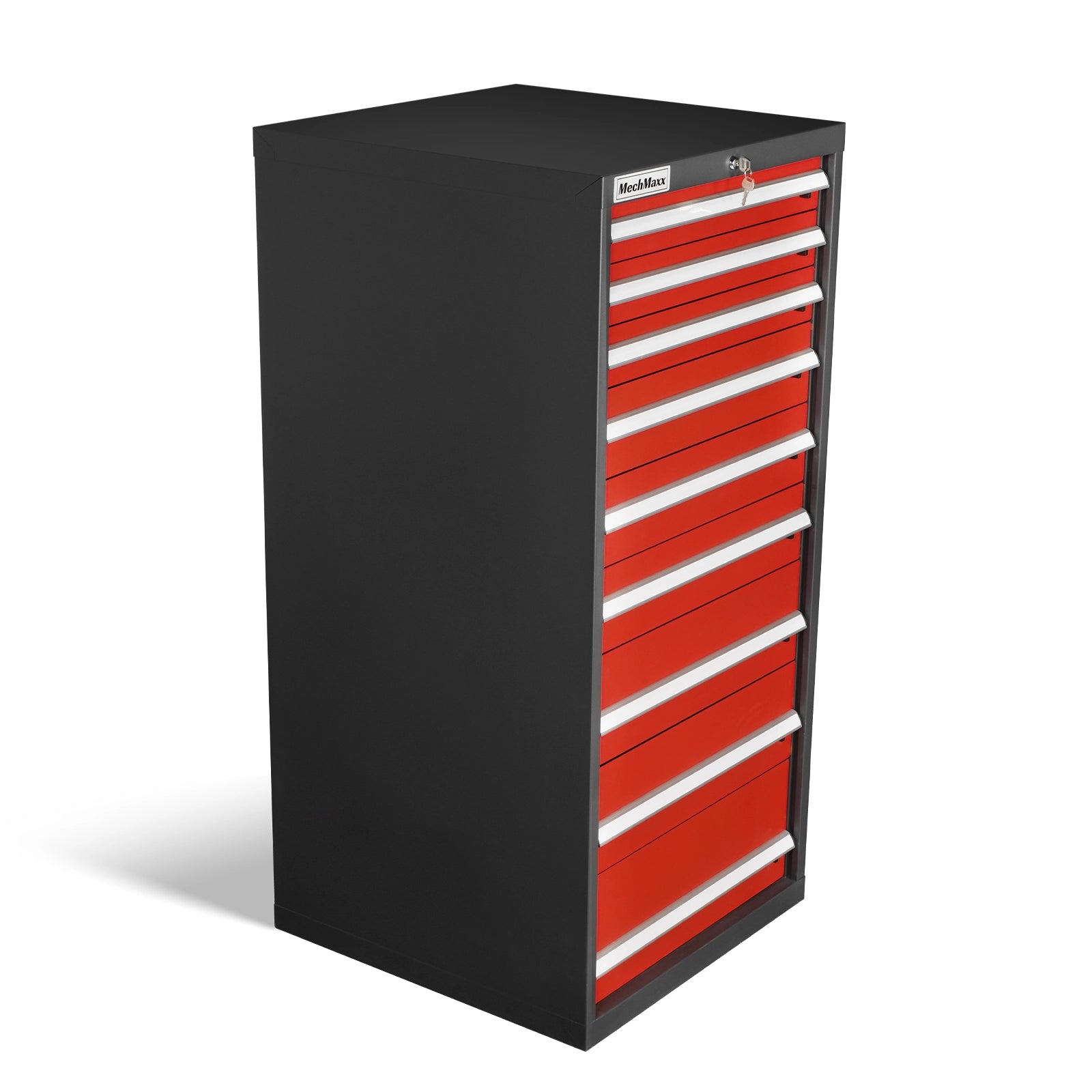 Heavy Duty Modular Drawer Cabinet – 9 Drawer Tool Storage Organizer, Steel Construction, 59" H x 28.5" W x 28.5" D