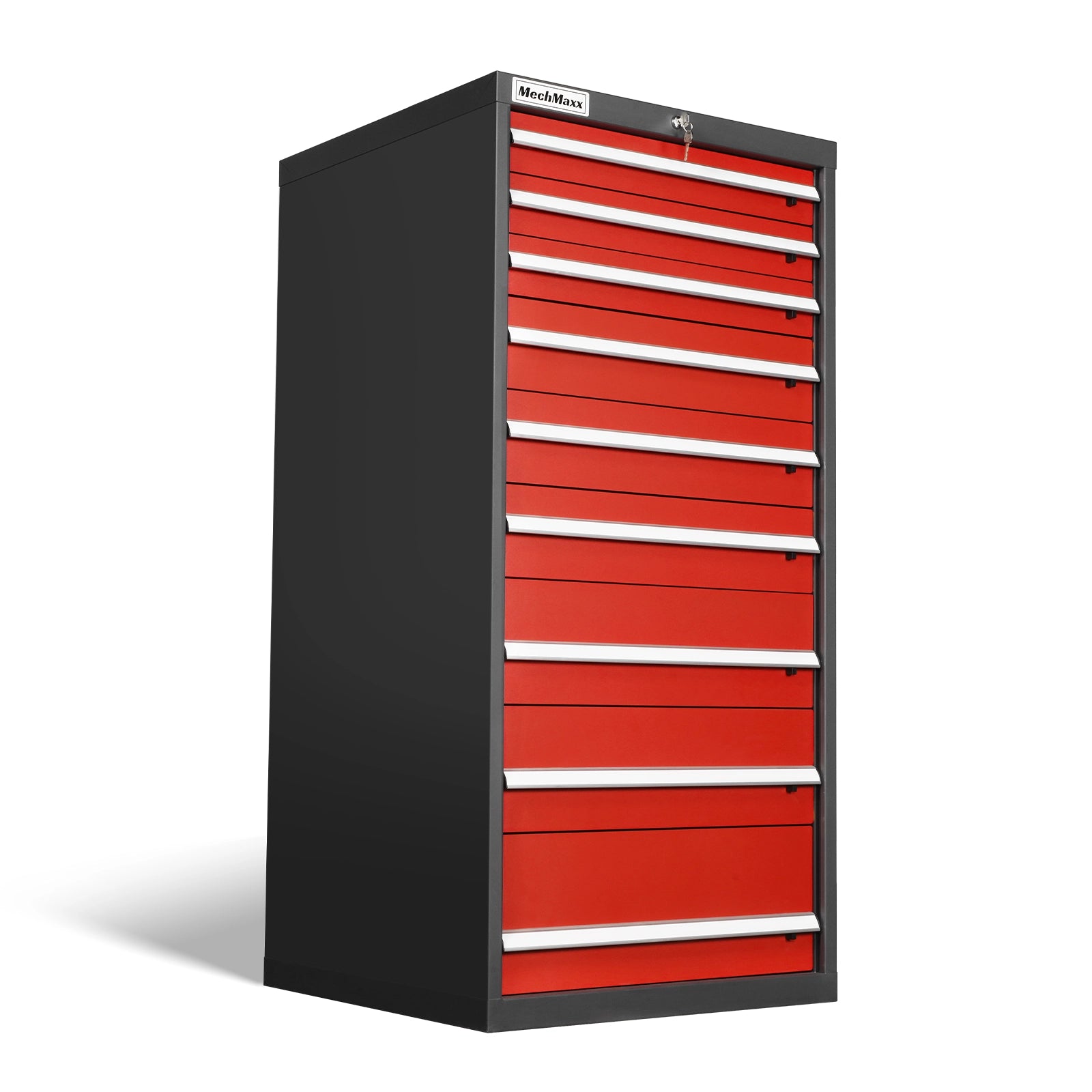 Heavy Duty Modular Drawer Cabinet – 9 Drawer Tool Storage Organizer, Steel Construction, 59" H x 28.5" W x 28.5" D