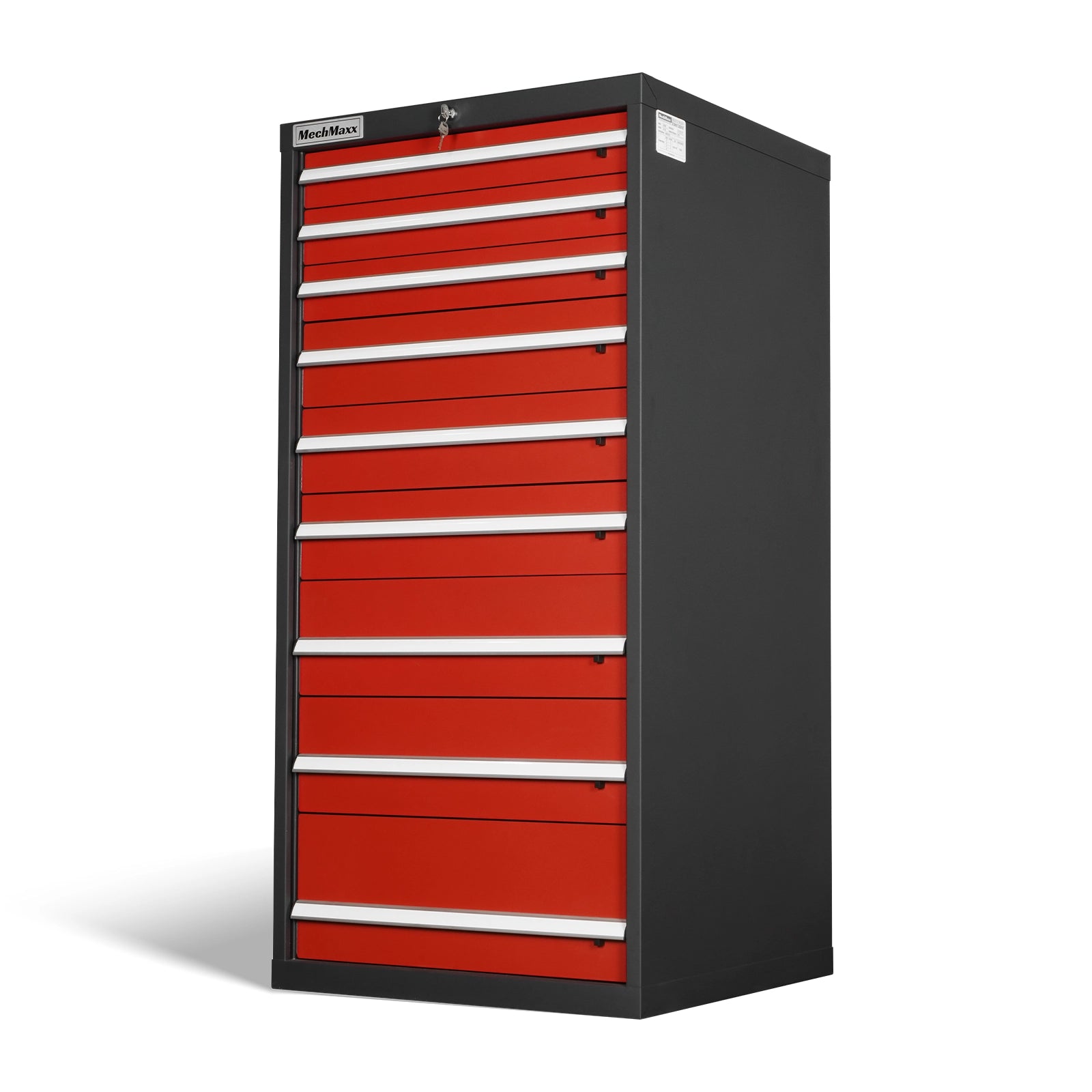 Heavy Duty Modular Drawer Cabinet – 9 Drawer Tool Storage Organizer, Steel Construction, 59" H x 28.5" W x 28.5" D
