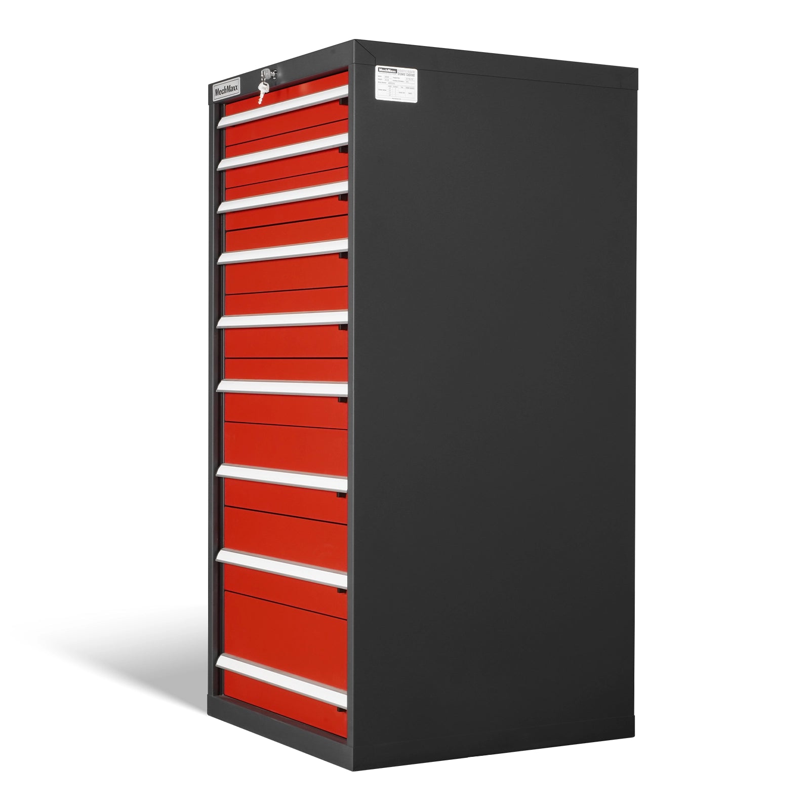 Heavy Duty Modular Drawer Cabinet – 9 Drawer Tool Storage Organizer, Steel Construction, 59" H x 28.5" W x 28.5" D