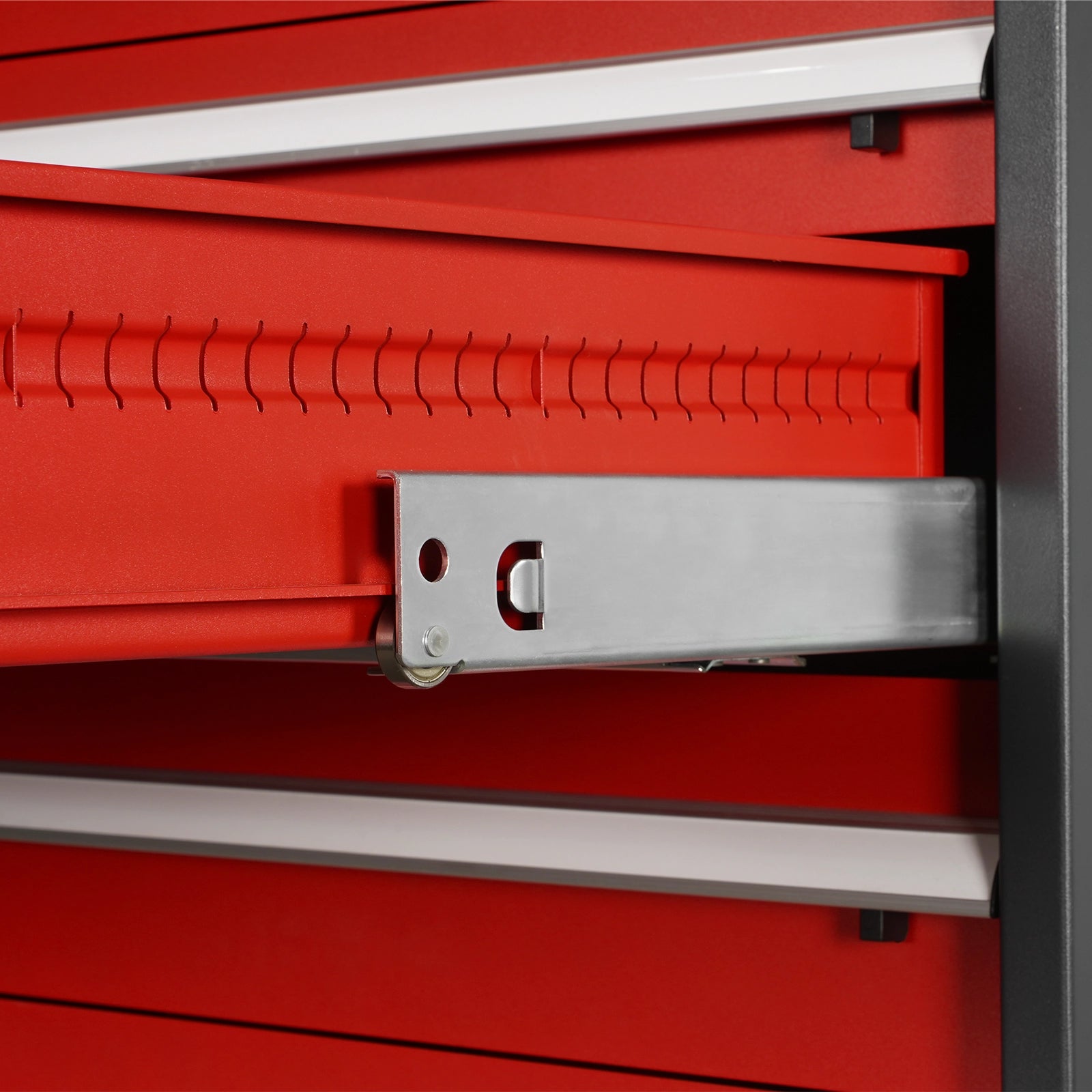 Heavy Duty Modular Drawer Cabinet – 10 Drawer Tool Storage Organizer, Steel Construction, 59" H x 28.5" W x 28.5" D