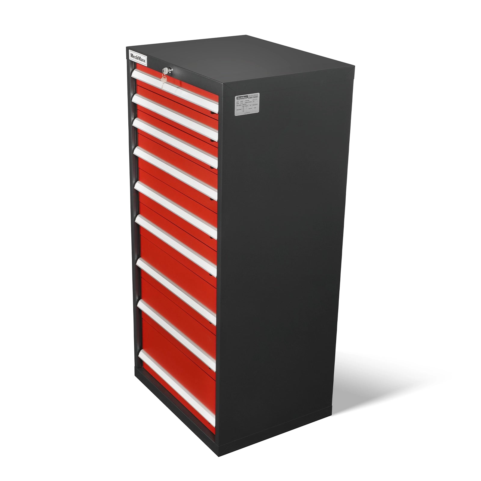 Heavy Duty Modular Drawer Cabinet – 9 Drawer Tool Storage Organizer, Steel Construction, 59" H x 28.5" W x 22.5" D