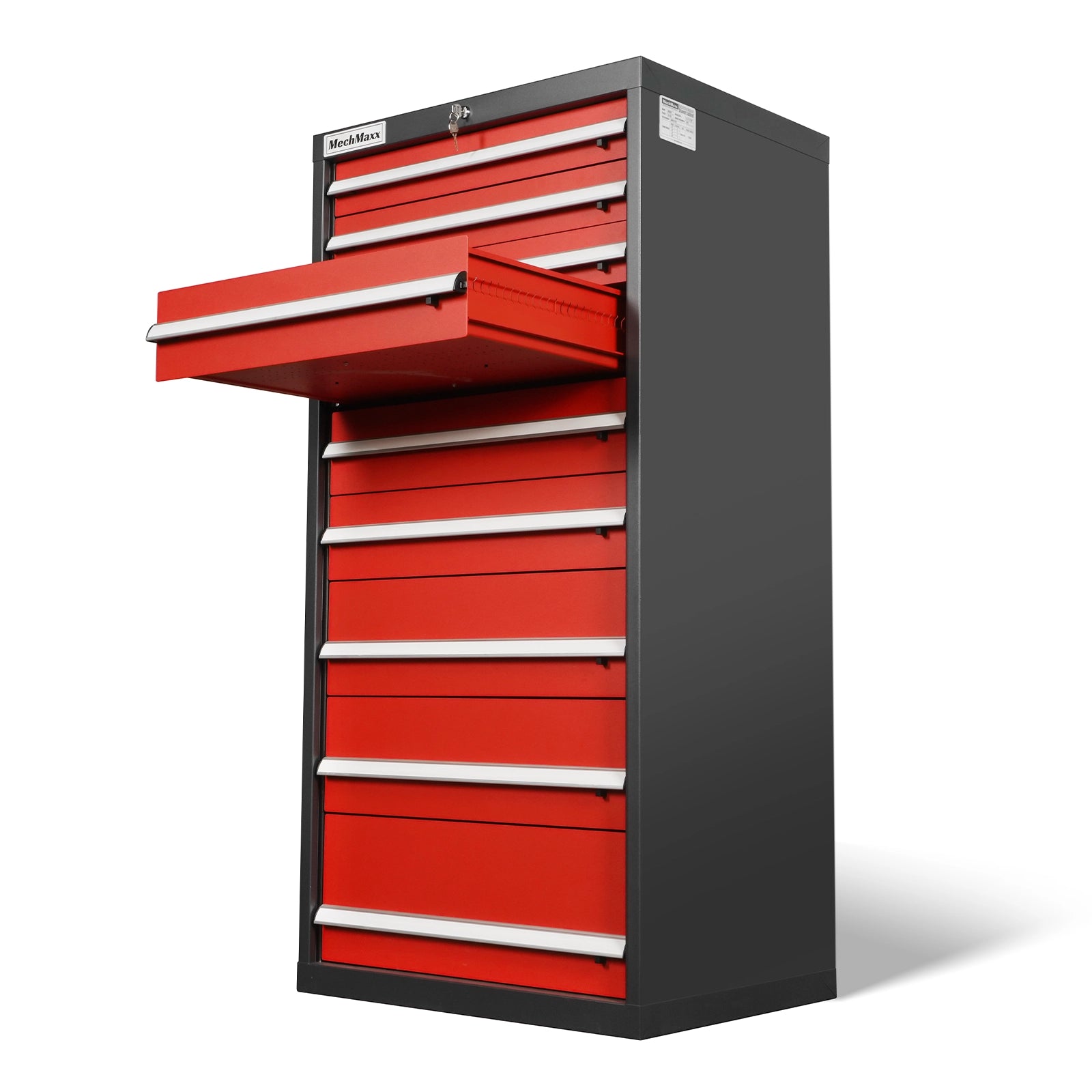 Heavy Duty Modular Drawer Cabinet – 9 Drawer Tool Storage Organizer, Steel Construction, 59" H x 28.5" W x 22.5" D