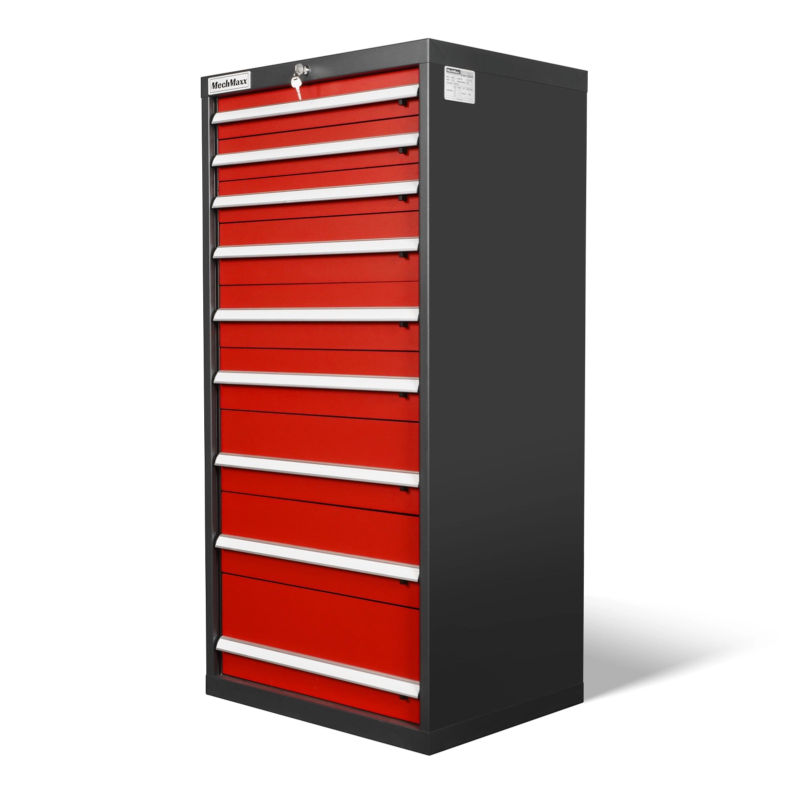 Heavy Duty Modular Drawer Cabinet – 9 Drawer Tool Storage Organizer, Steel Construction, 59" H x 28.5" W x 22.5" D