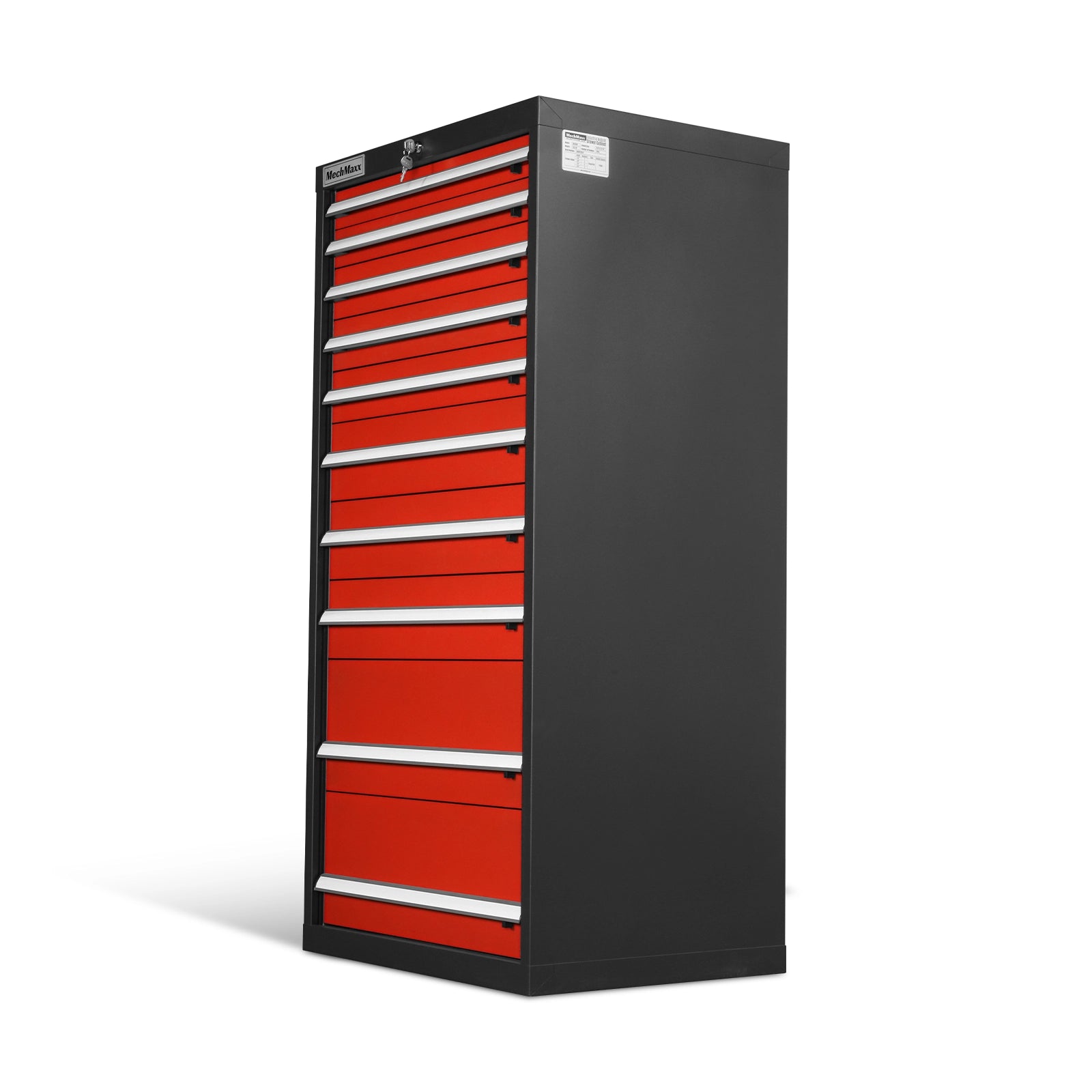 Heavy Duty Modular Drawer Cabinet – 10 Drawer Tool Storage Organizer, Steel Construction, 59" H x 28.5" W x 22.5" D