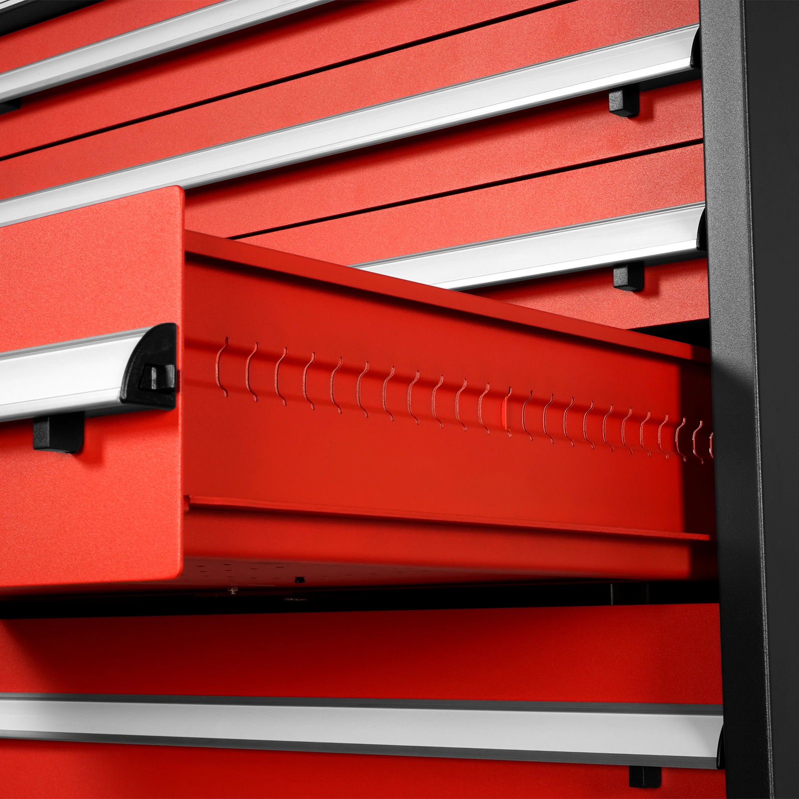 Heavy Duty Modular Drawer Cabinet – 11 Drawer Tool Storage Organizer, Steel Construction, 59" H x 28.5" W x 22.5" D