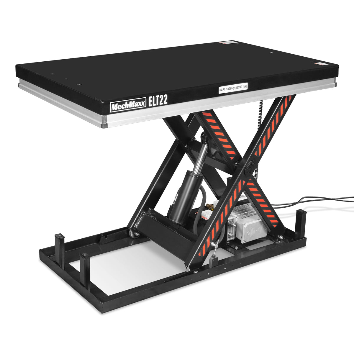 2200lb Capacity Stationary Electric Hydraulic Lift Table , 51.2” x 32.3”Platform, 39.4”Lift Height ,UL Certified Motor, ELT22
