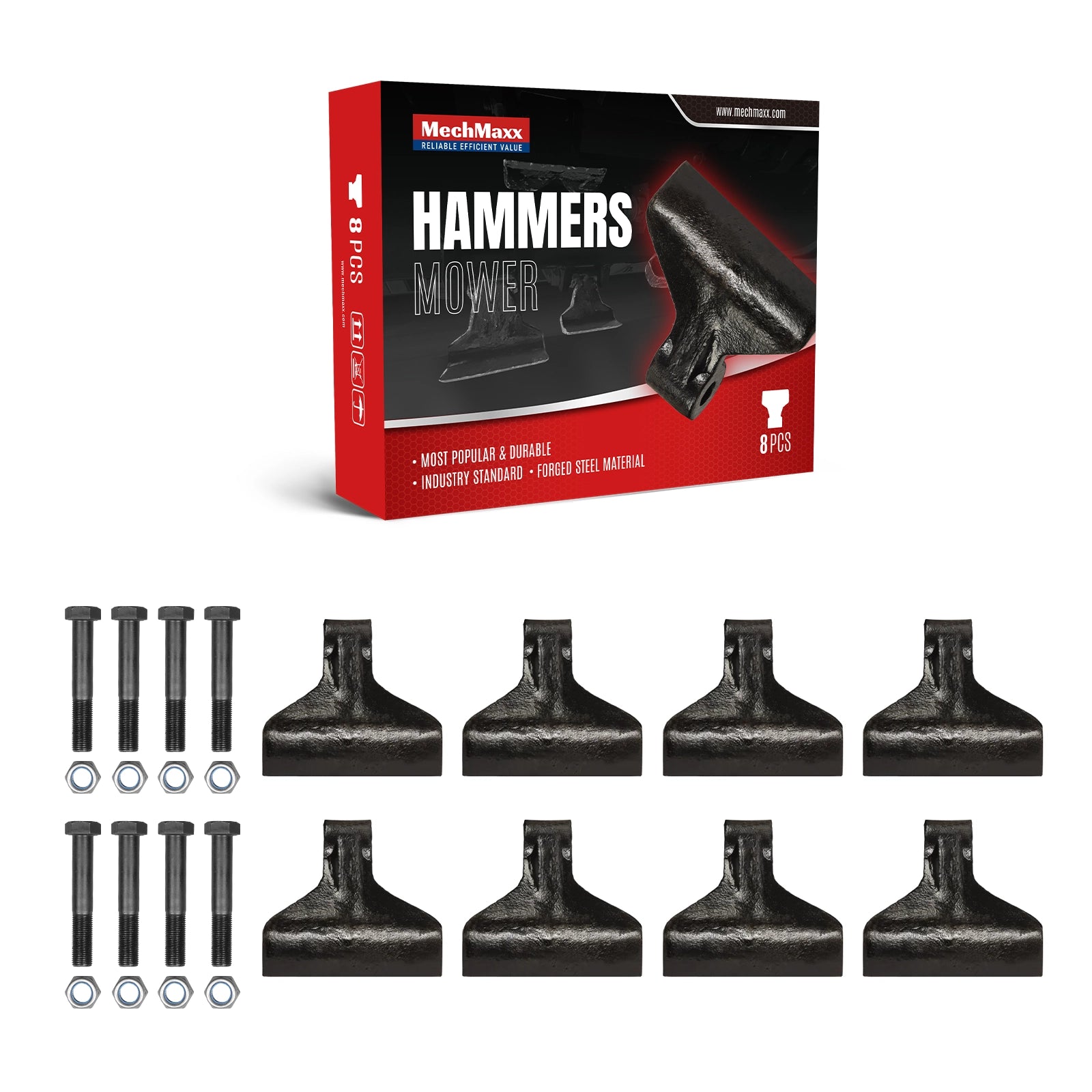 1 Pack / 8 Pcs ) Hammer for AGF; VBM; KDK Flail Mower (SKU: 150202;