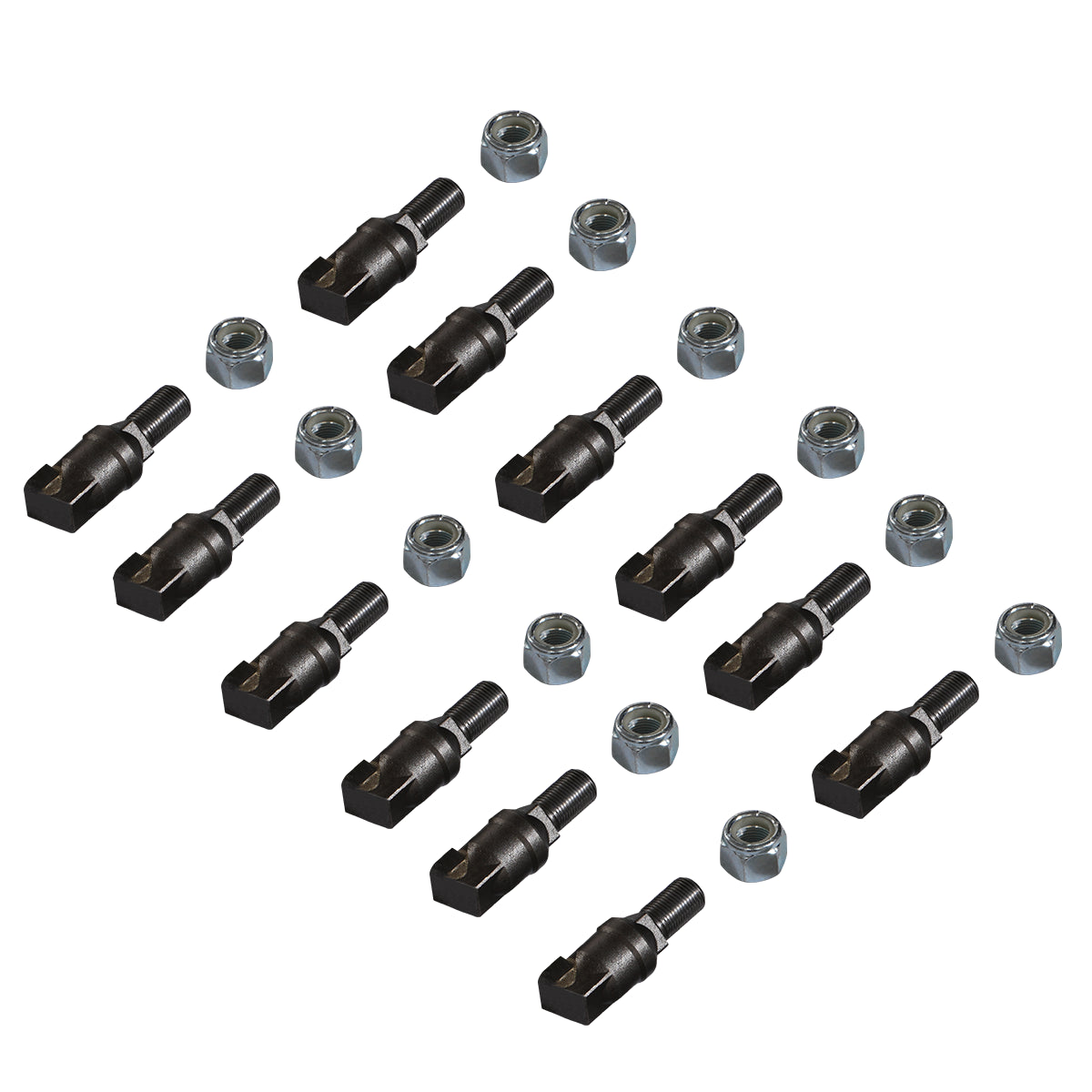 ( 1 Pack / 12 Pcs ) Teeth and Nut for Stump Grinder SG24; SG61; SG30PRO,  1 Pack 12 teeth (SKU: 150151;150151G;150501;150181)