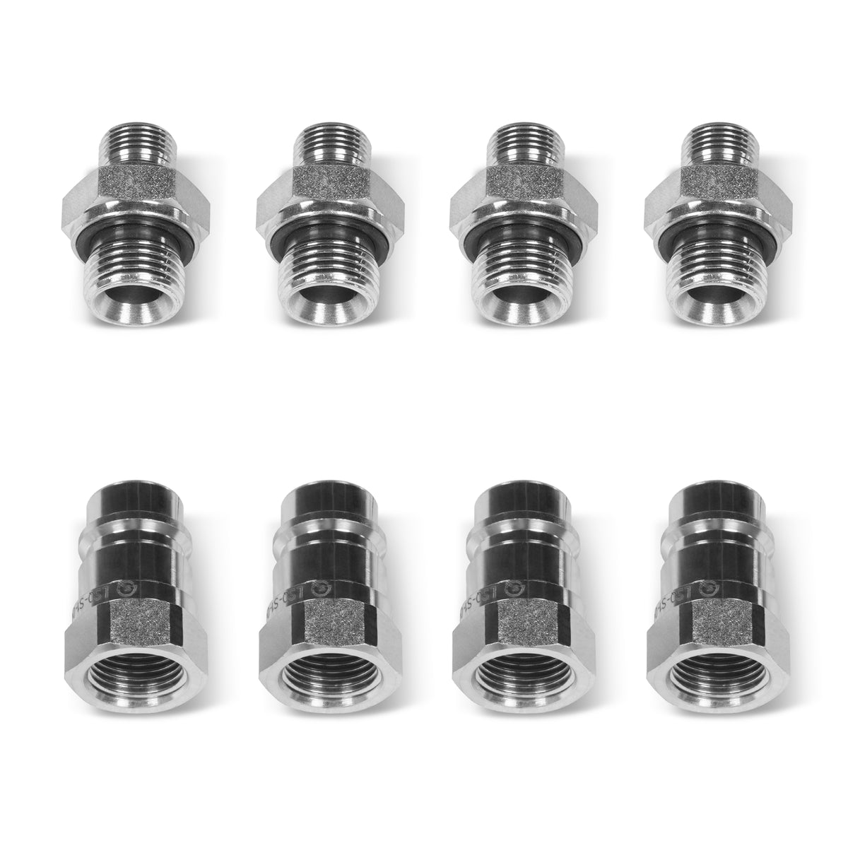 ( 1 Pack / 4 Pcs ) G1/2 to G3/8 Reducing Fitting for Tractor Attachment