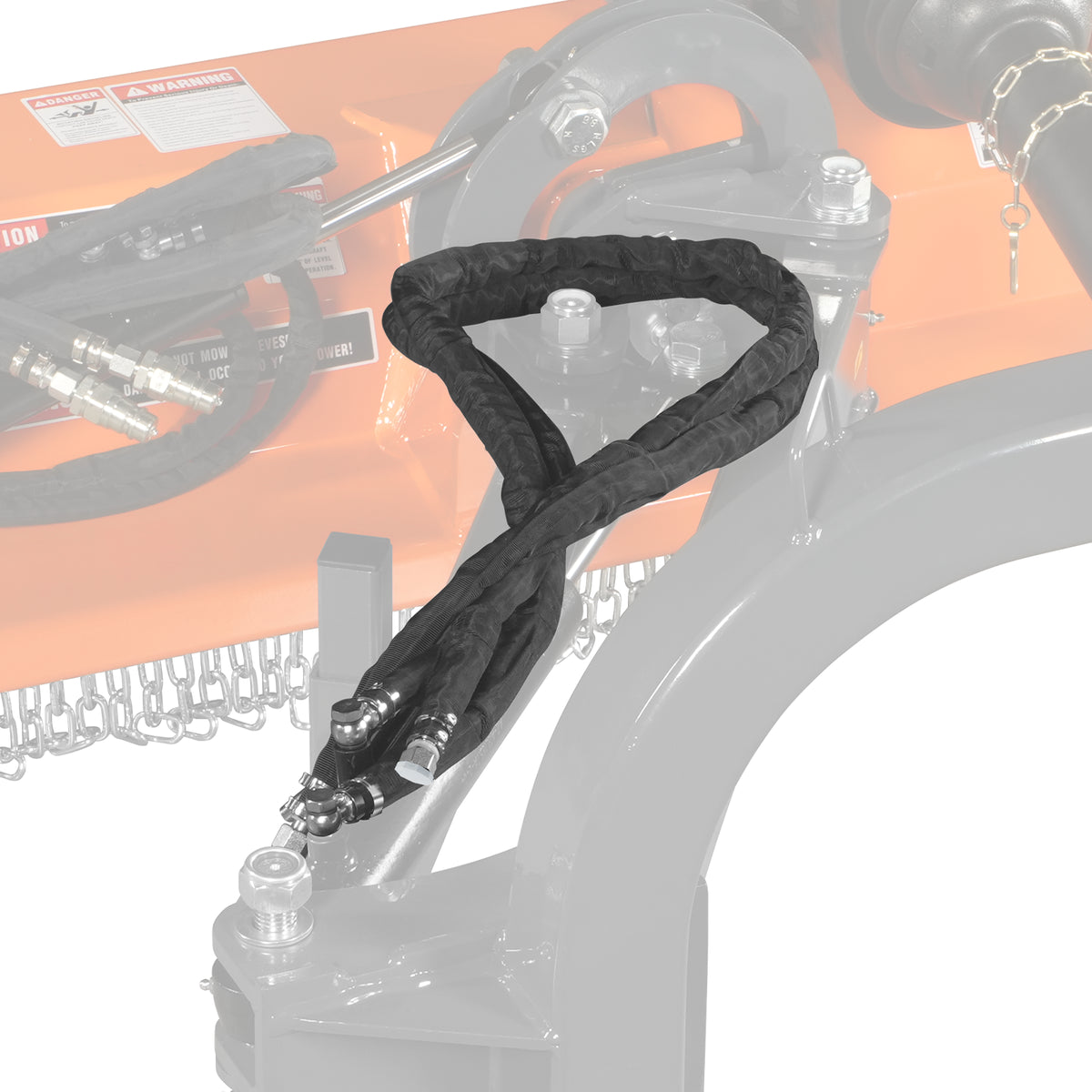 ( 1 Pack / 2 Pcs )Oil Pipe of Swing Cylinder for VAM Mowers (SKU: 150143; 150143G; 150144;150144G; 150145)