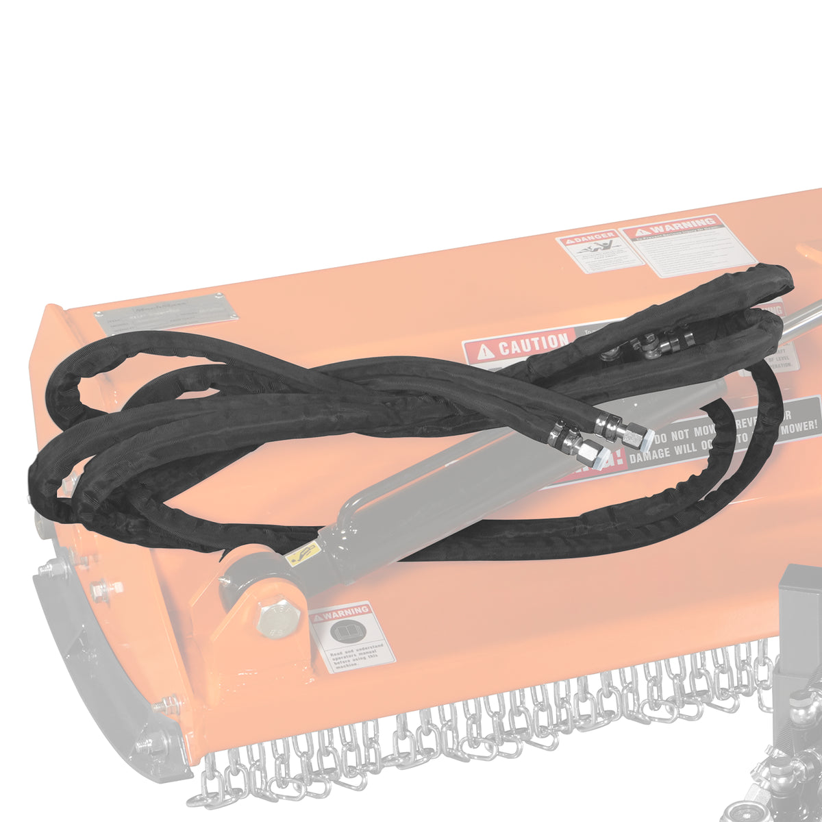 ( 1 Pack / 2 Pcs )Oil Pipe of Rotary Cylinder for VAM Mowers (SKU: 150143; 150143G; 150144;150144G; 150145)