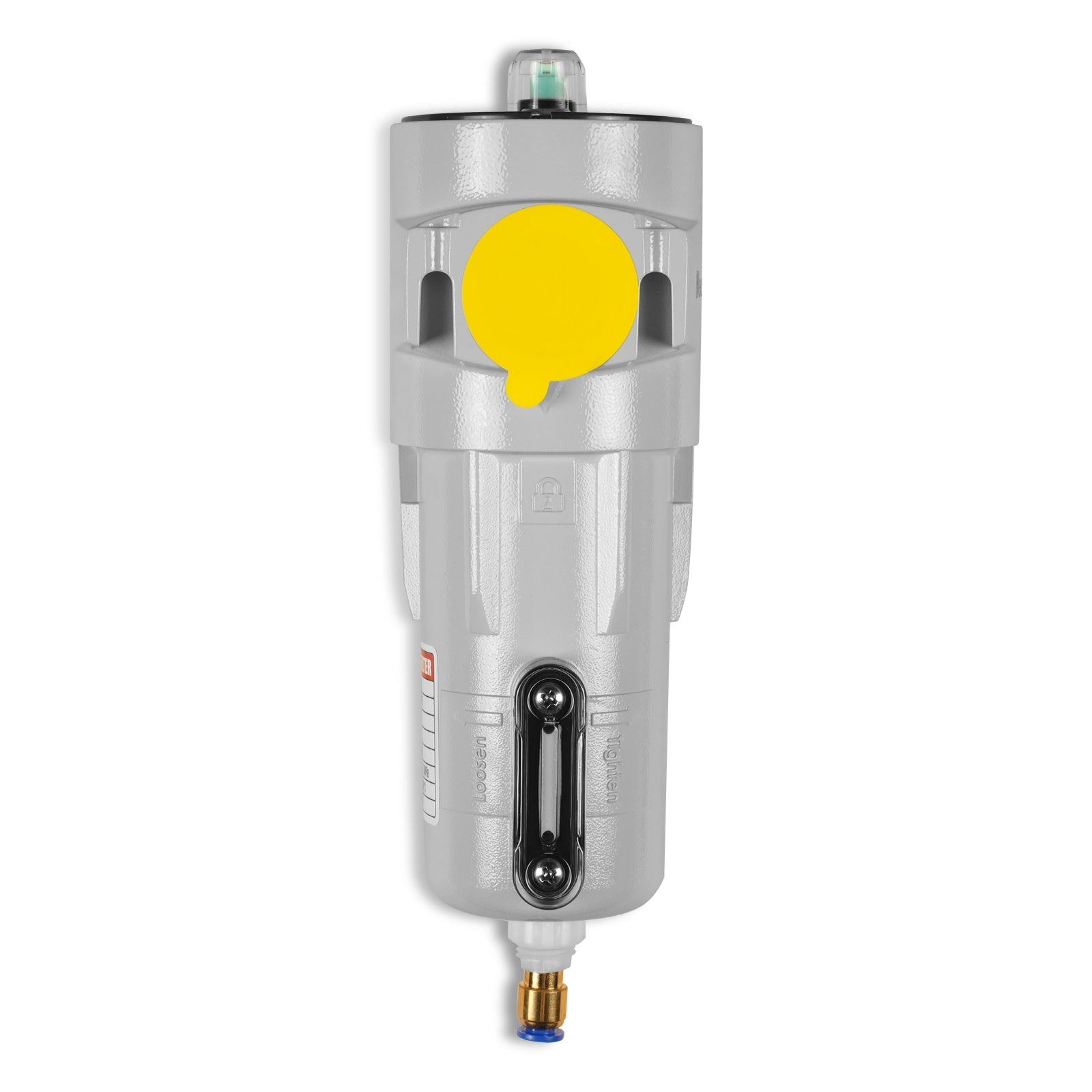 53 CFM Compressed Air Oil-Water Separator Precision Filter,1μm,Oil Content 1ppm, With Auto Drain, Pressure Indicator