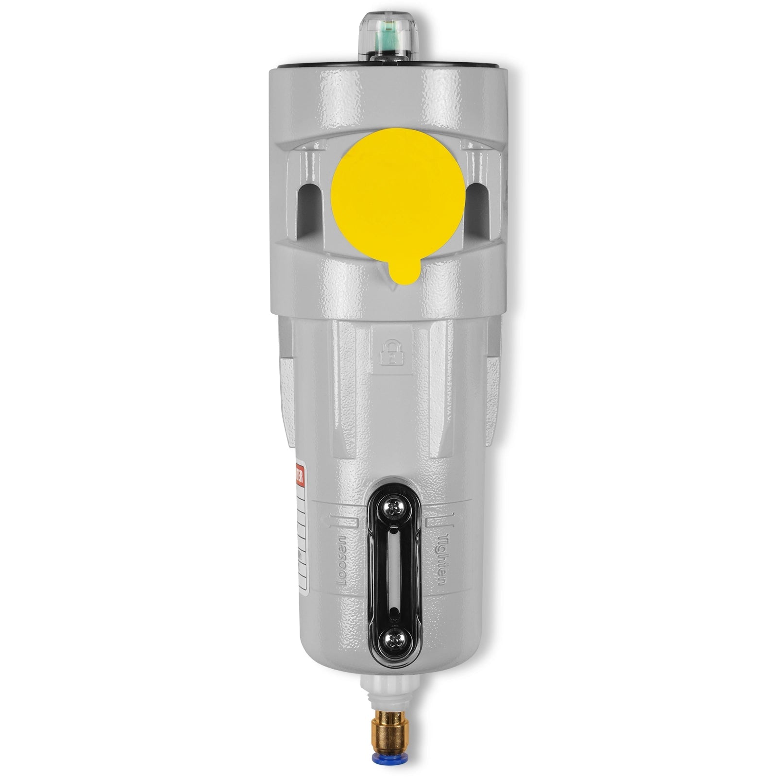 63 CFM Compressed Air Oil-Water Separator Precision Filter,1μm,Oil Content 1ppm, With Auto Drain, Pressure Indicator