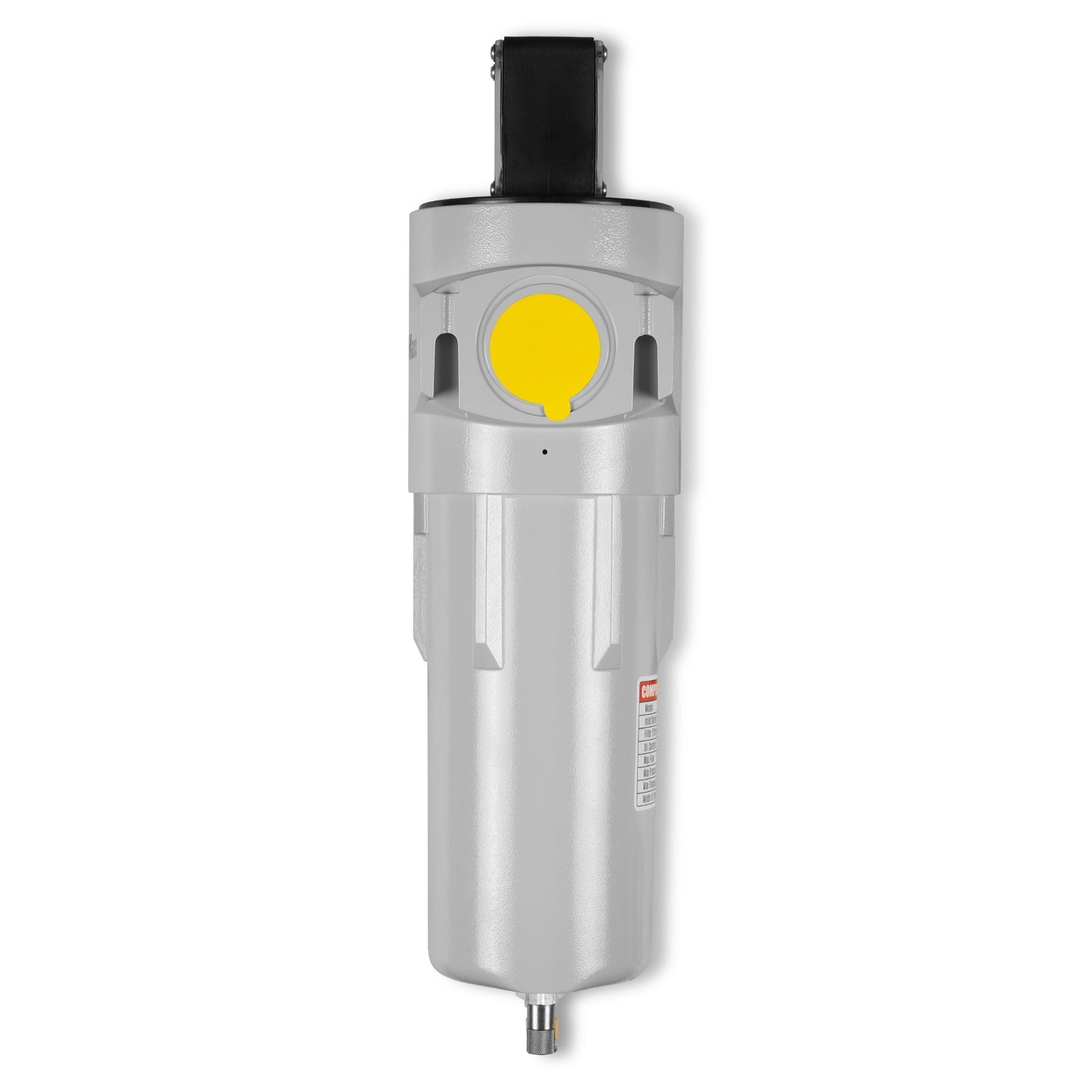 99 CFM CompreH2:K2ater Separator Precision Filter,1μm,Oil Content 1ppm, With Auto Drain, Pressure Gauge