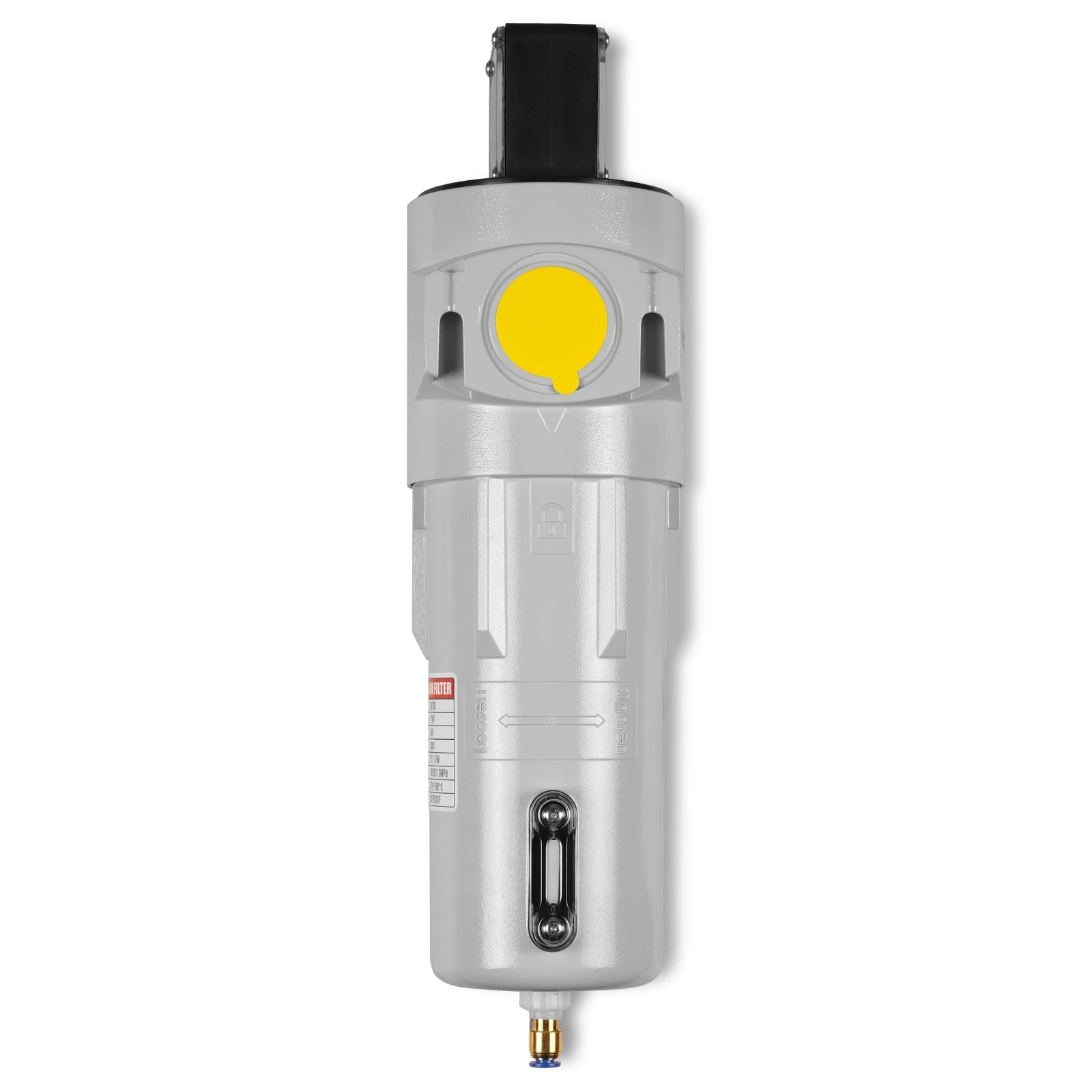 127 CFM Compressed Air Oil-Water Separator Precision Filter,1μm,Oil Content 1ppm, With Auto Drain, Pressure Gauge