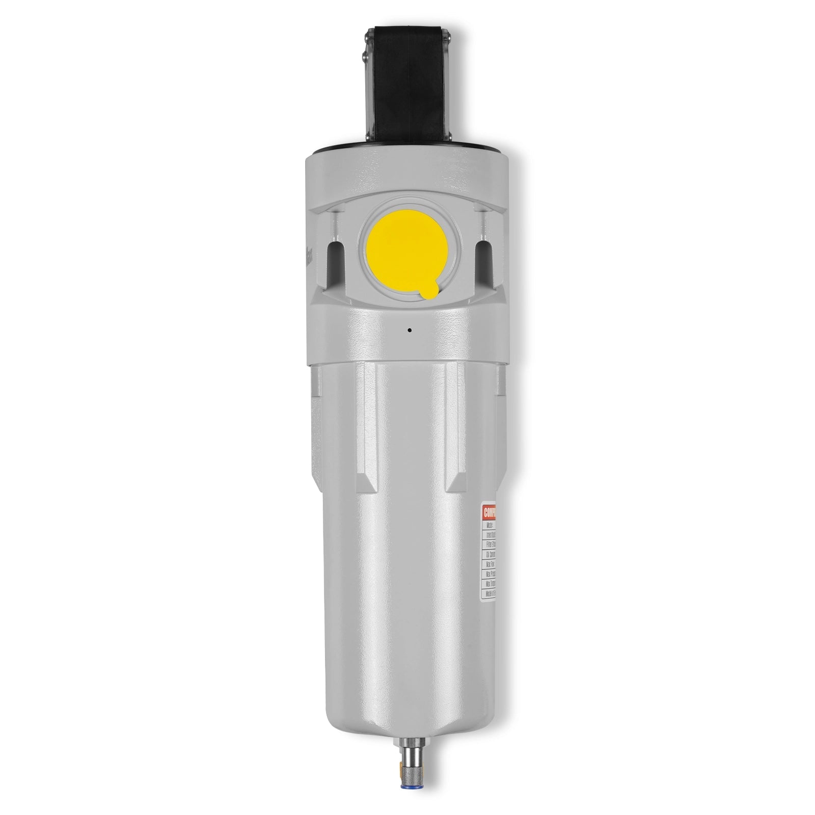 127 CFM Compressed Air Oil-Water Separator Precision Filter,1μm,Oil Content 1ppm, With Auto Drain, Pressure Gauge