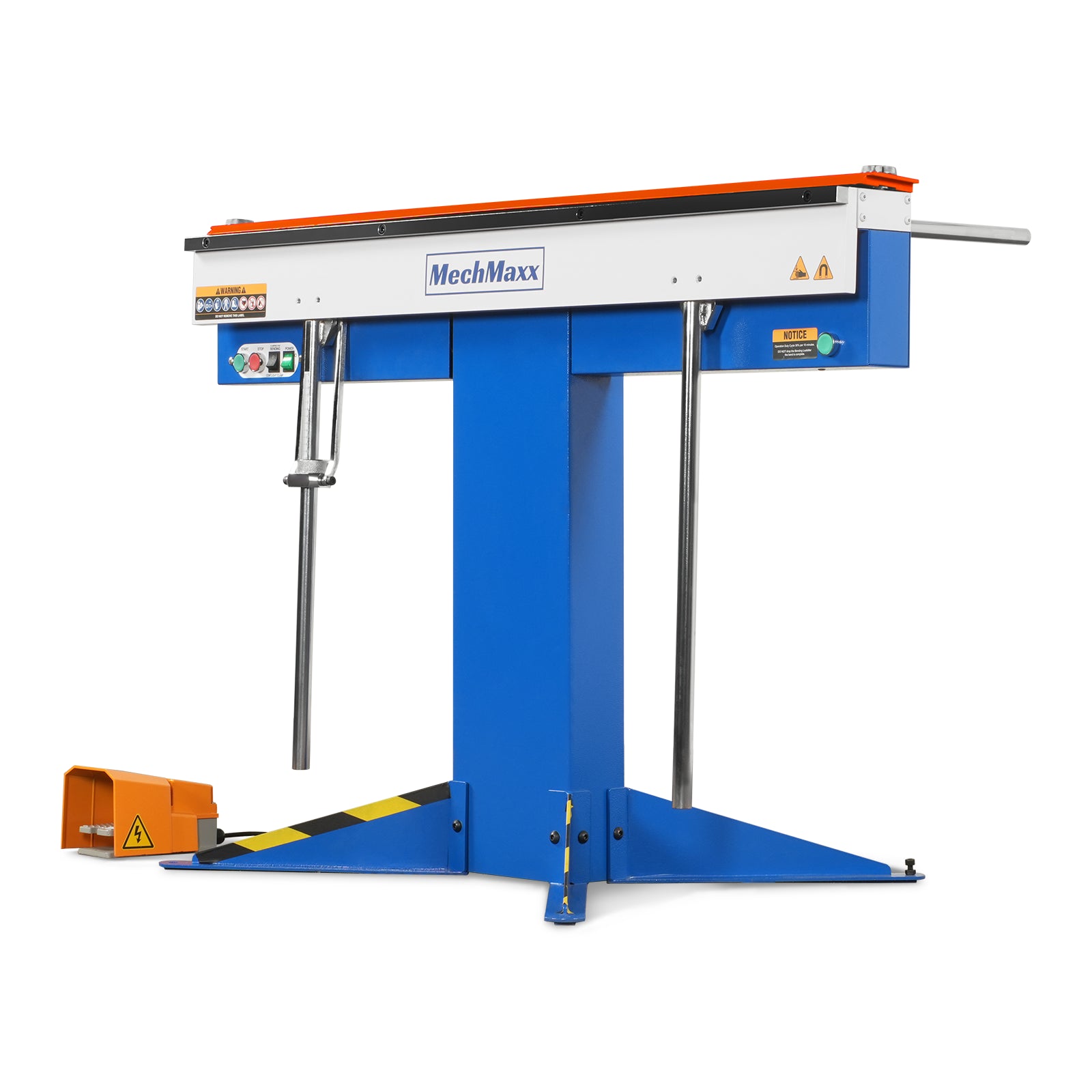 48'' Industrial Magnetic Pan and BOX Heavy Duty Sheet Metal Brake 20 Gauge Capacity Shear Press Brake, MSMB1250E