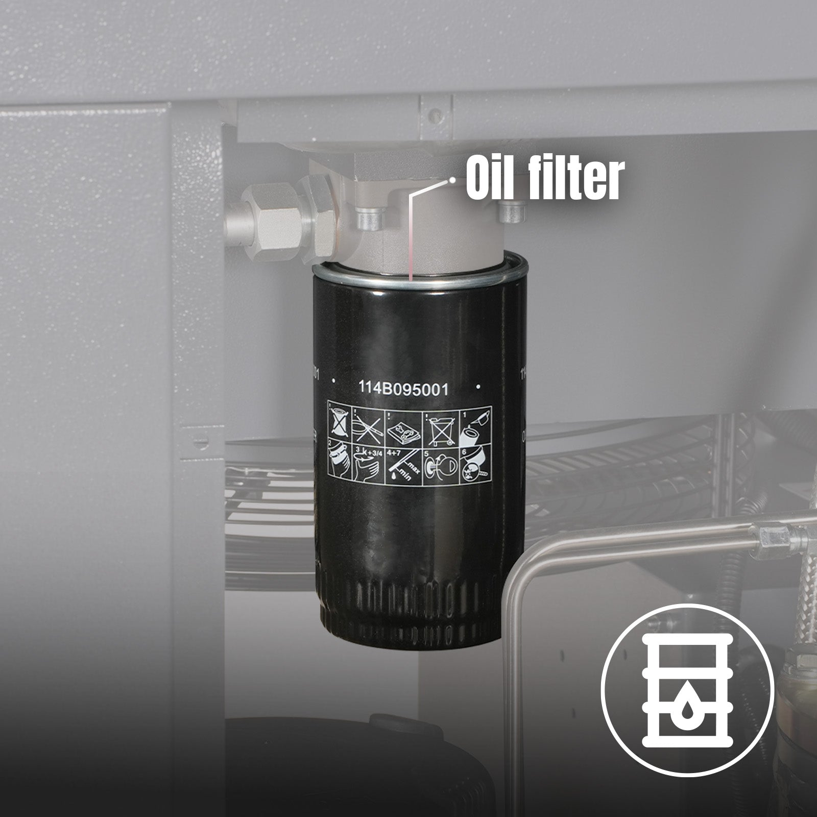 Oil Filter For Air Compressor:M15AC230(SKU:300002),ML15(SKU:300010) ,M20AC230(SKU:300003),M20AC460(SKU:300004),ML2023(SKU:300011),ML2046(SKU:300021)