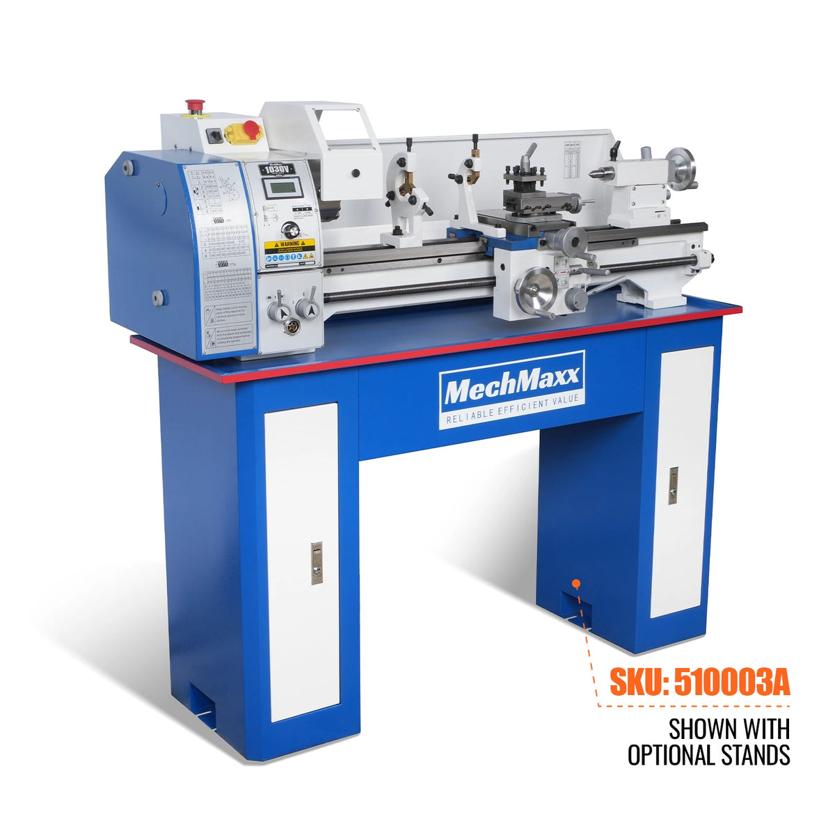 1.5‘’ Spindle Bore Metal Lathe Machine 10'' x 30'' High Precision Brushless Motor Benchtop 0-2000 RPM Variable Speed Metal Working Machine 1.5HP Small Lathe without Stand 1030V