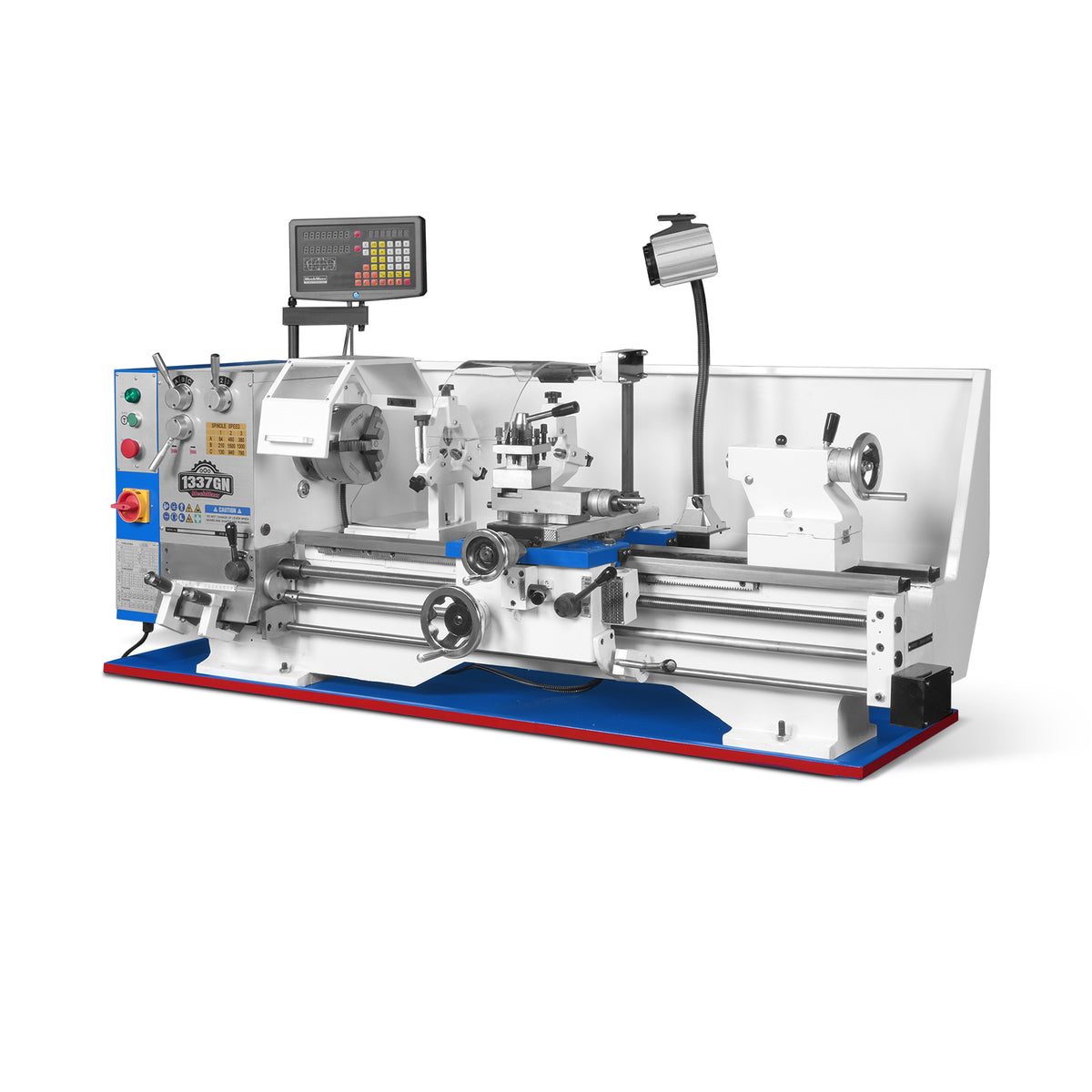 Full Norton Gear Box 13" x 37" Industrial Heavy Duty Bench Metal Lathe 1.5HP/1100W Metal Working Lathe High Precision 64-1500 RPM Variable Speed