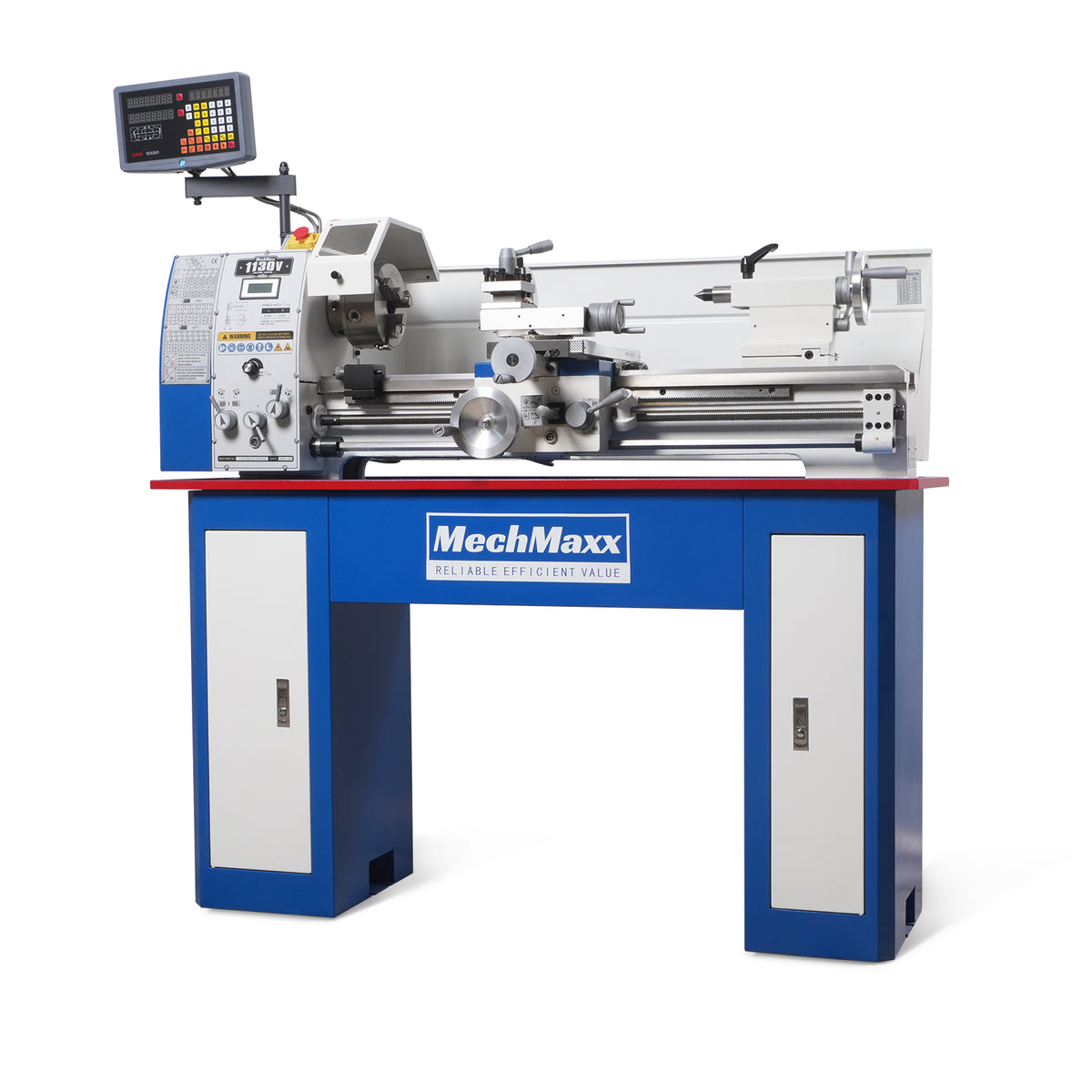 Metal Lathe Machine with DRO 11'' x 30'' High Precision Benchtop 0-2000 RPM Brushless Motor Variable Speed Metal Working Machine 2HP Small Lathe with Stand 1130VD