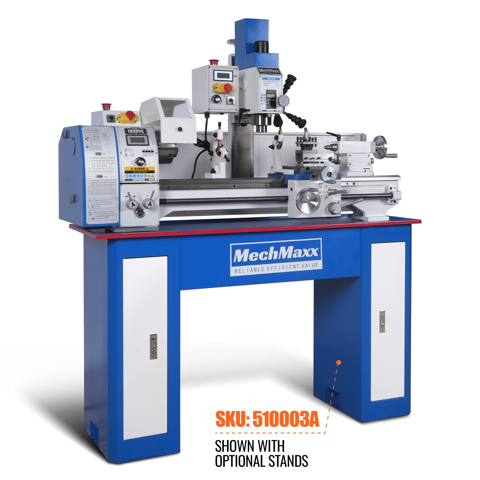 1.5 HP 10'' x 30'' Combination Lathe Milling Drilling Machine, 1.5'' Spindle Bore, 0-2000 RPM Variable Speed, High Precision Benchtop Lathe for Metalworking – Without Stand
