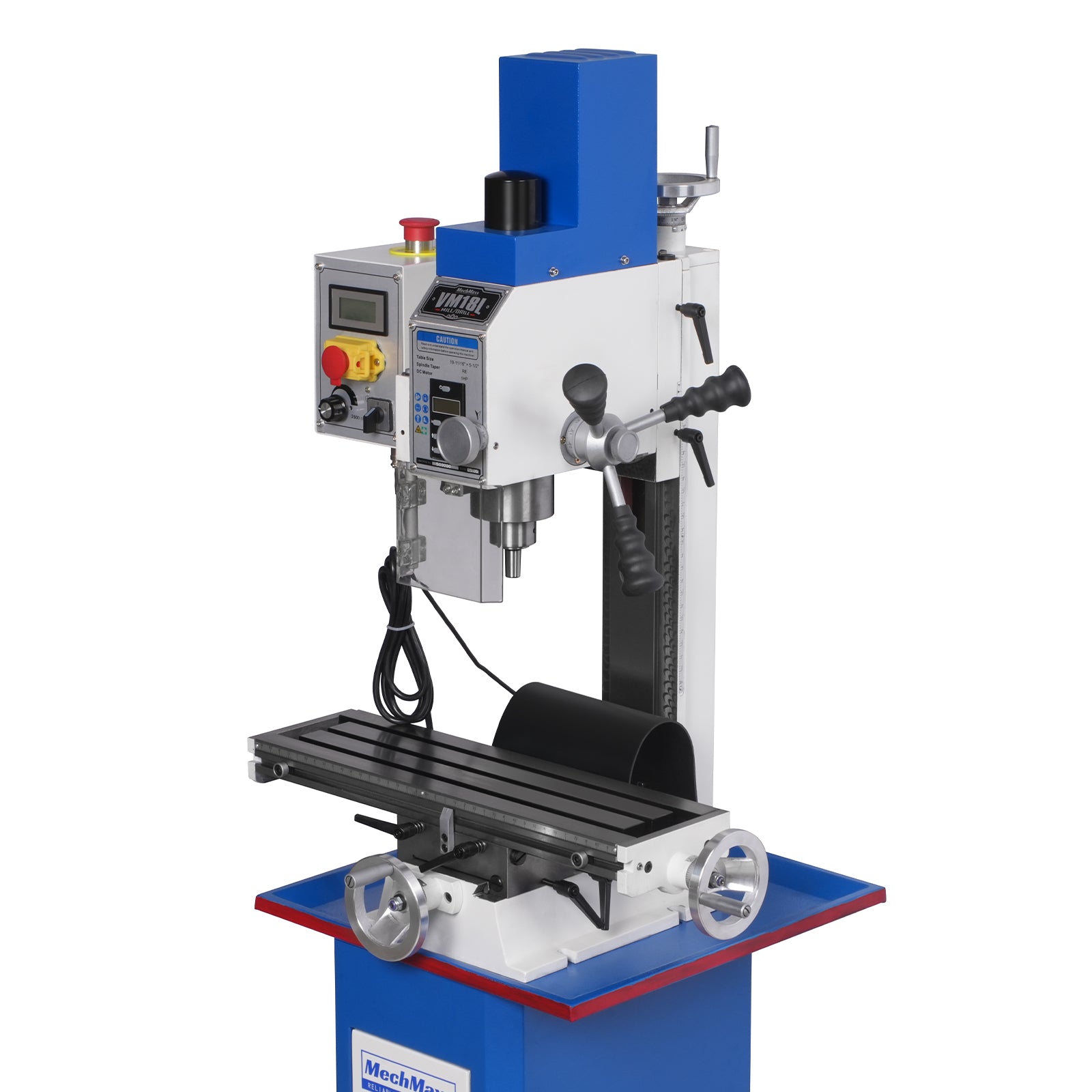 6"x20'' Benchtop Mill Drill Machine, Variable Speed, R8 Spindle, 1 HP, 110V, Brushless Motor Compact Milling Drilling Tool for Garage Shop, DIY Metalworking without Stand