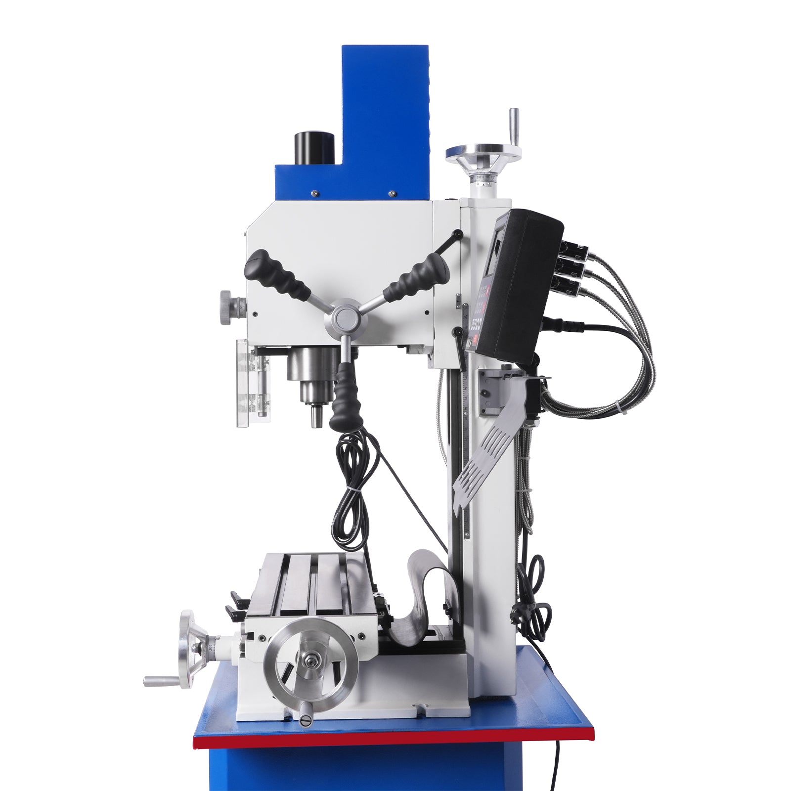 6"x20'' Benchtop Mill Drill Machine with DRO Brushless Motor, Variable Speed, R8 Spindle, 1 HP, 110V, Compact Milling Drilling Tool for Garage Shop, DIY Metalworking without Stand