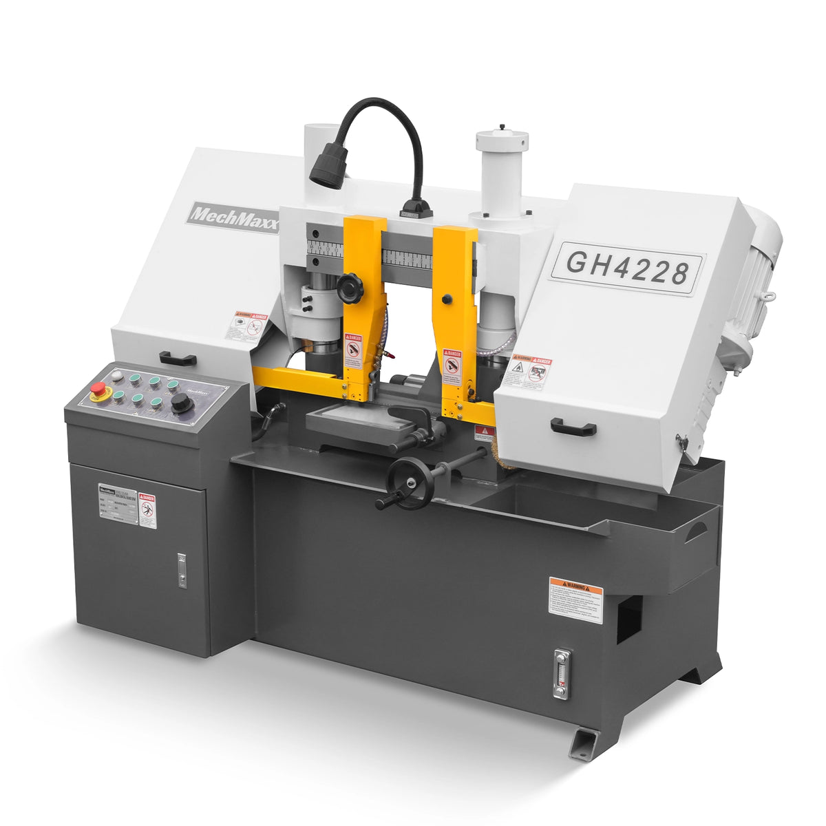 11" Double Column Horizontal Metal Cutting Band Saw, 3-Speed, Hydraulic Feed, 2.8kW Industrial Saw GH4228