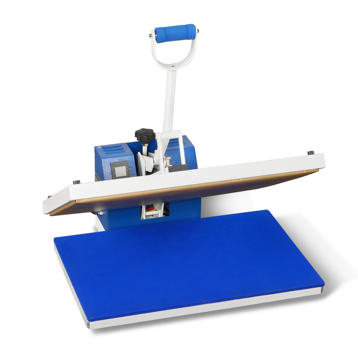 16"x24" (40x60cm) Manual Heat Press 110V 1.87HP/1400W - Teflon-Coated Aluminum Heating Plate, Iron Worktable, High Pressure for Heat Transfer