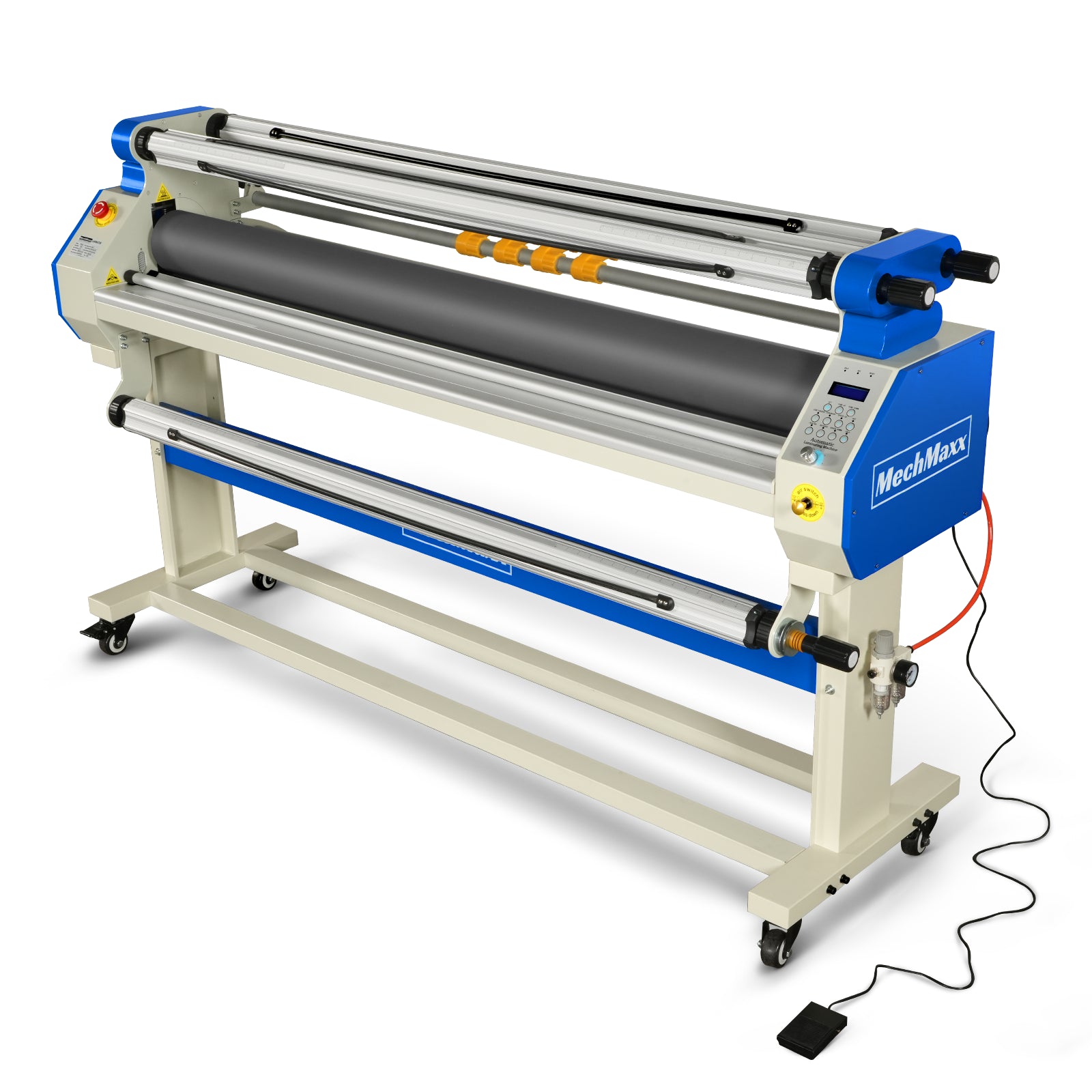 65" Wide Format Full-Auto Cold & Heat Assisted Laminator Machine with 4 Trimmers, Max Speed 40ft/min, 63" Max Width, 1.1" Max Thickness, Infrared Heating, Digital Control for Vinyl Graphics, Inkjet Prints, Posters 1700-B1