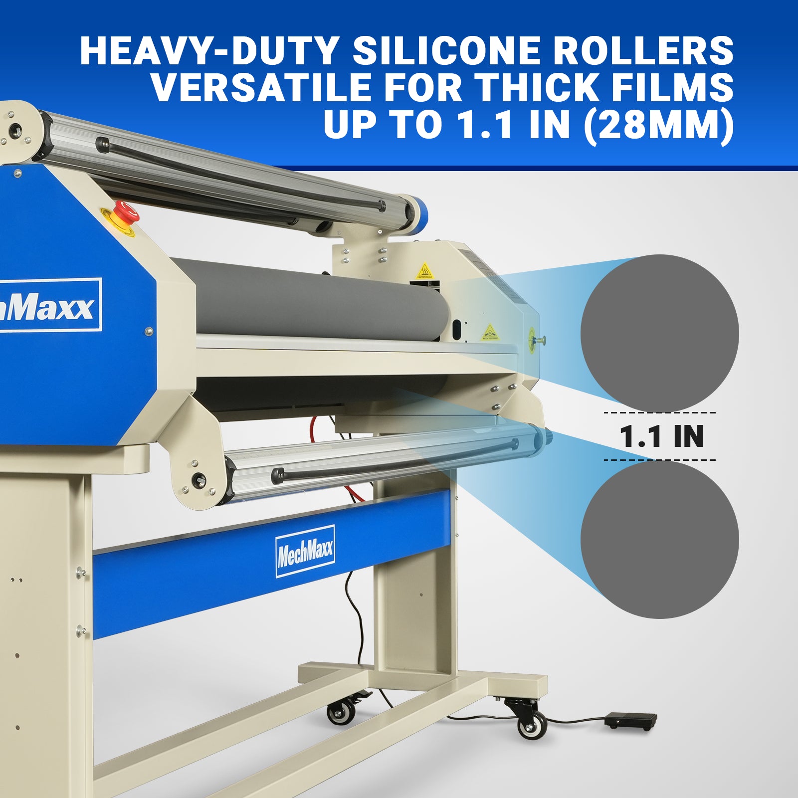 65" Wide Format Full-Auto Cold & Heat Assisted Laminator Machine with 4 Trimmers, Max Speed 40ft/min, 63" Max Width, 1.1" Max Thickness, Infrared Heating, Digital Control for Vinyl Graphics, Inkjet Prints, Posters 1700-B2