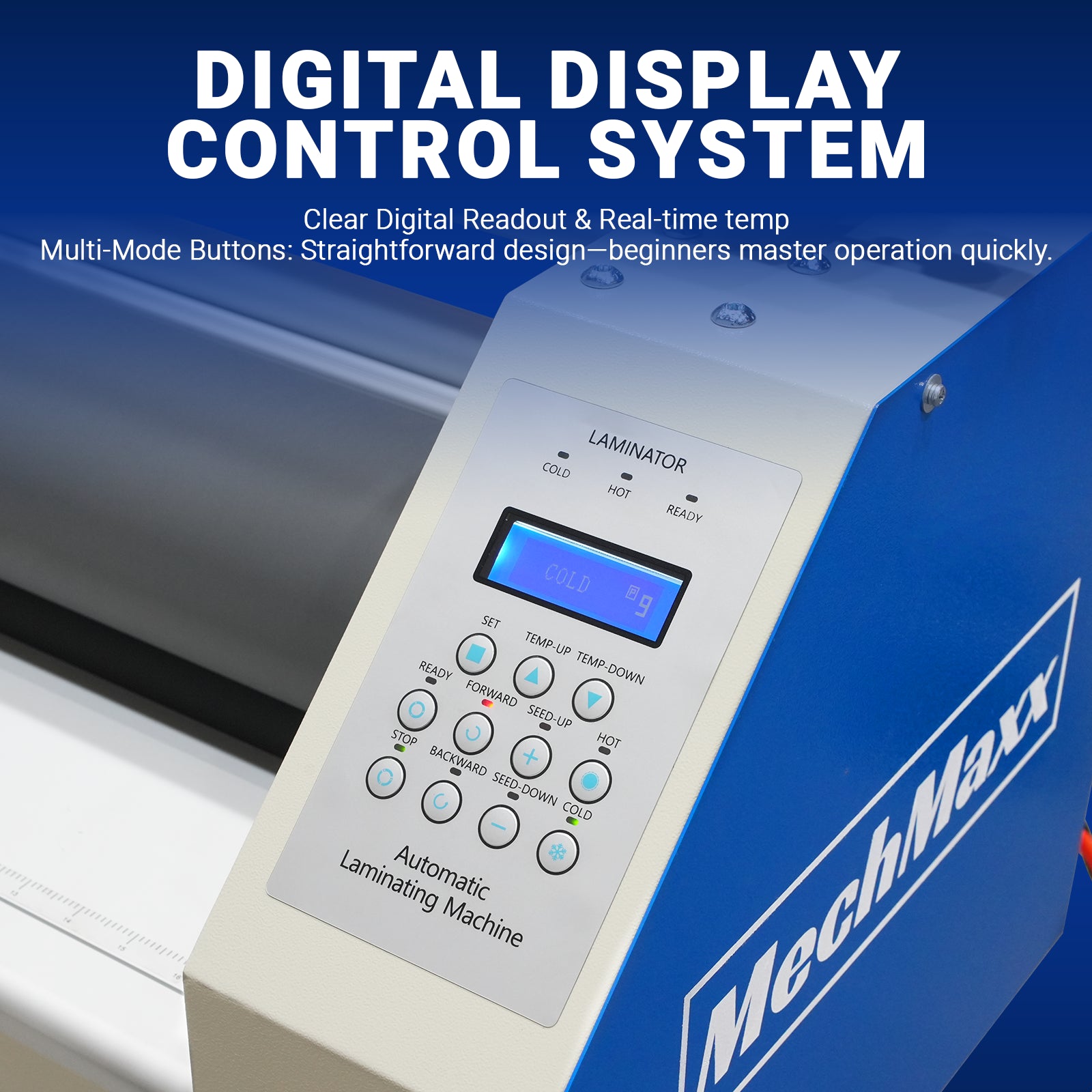 65" Wide Format Full-Auto Cold & Heat Assisted Laminator Machine with 4 Trimmers, Max Speed 40ft/min, 63" Max Width, 1.1" Max Thickness, Infrared Heating, Digital Control for Vinyl Graphics, Inkjet Prints, Posters 1700-B2
