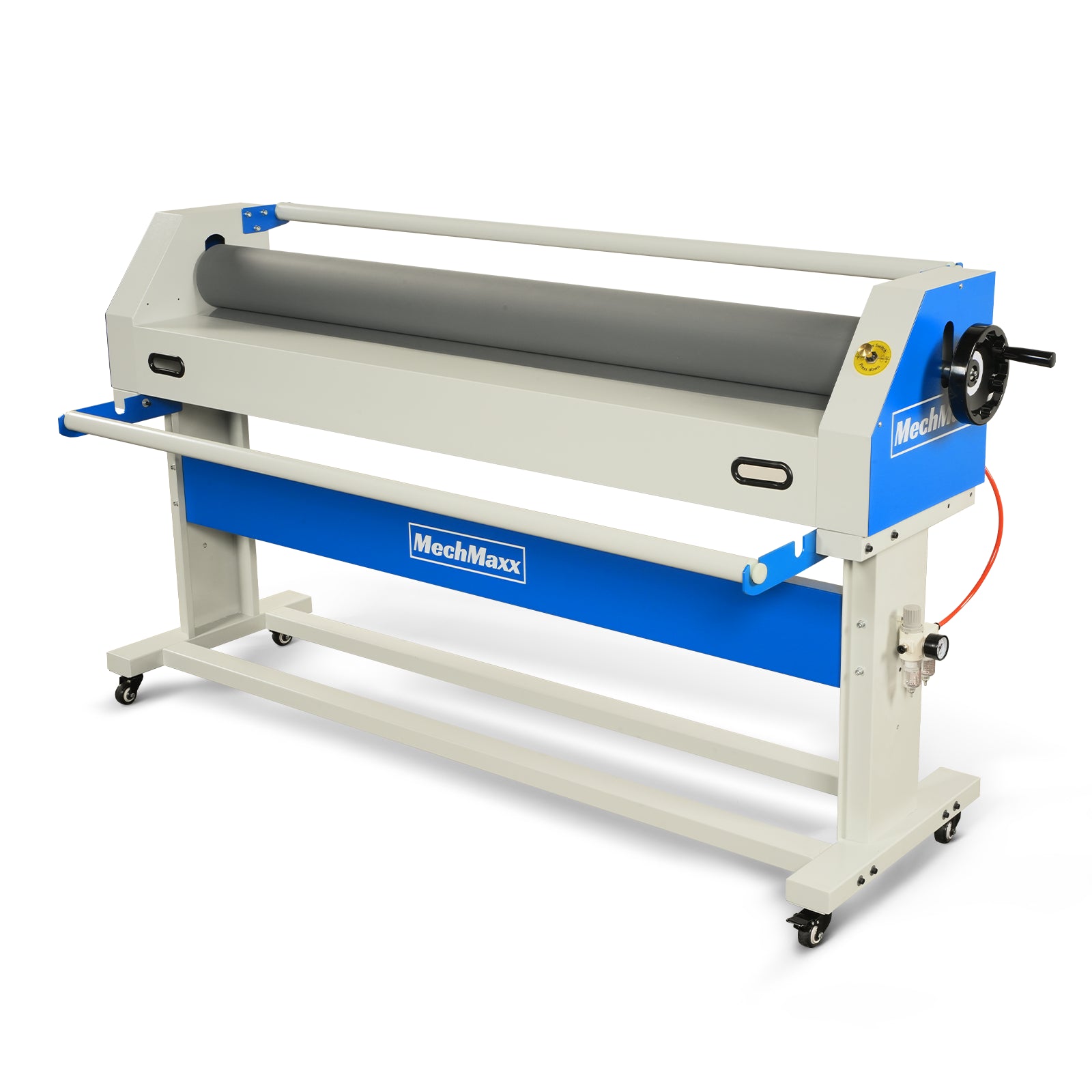 63" Wide Format Laminator Manual Cold Laminating Machine 60" Max Laminating Width,Pneumatic Roller Lift & Wear-Resistant Rubber Roller Portable Stand Included, 0.78" Max Thickness for Vinyl Graphics, Inkjet Prints, Posters-1600-C1