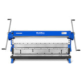 52-inch 3-in-1 Heavy Duty Pan and Box Brake – Slip Roll, Shear, Bending Machine for Sheet Metal, 16 Gauge Mild Steel, Adjustable Fingers, Heavy Duty, Metalworking, Fabrication, Rolling, Bending