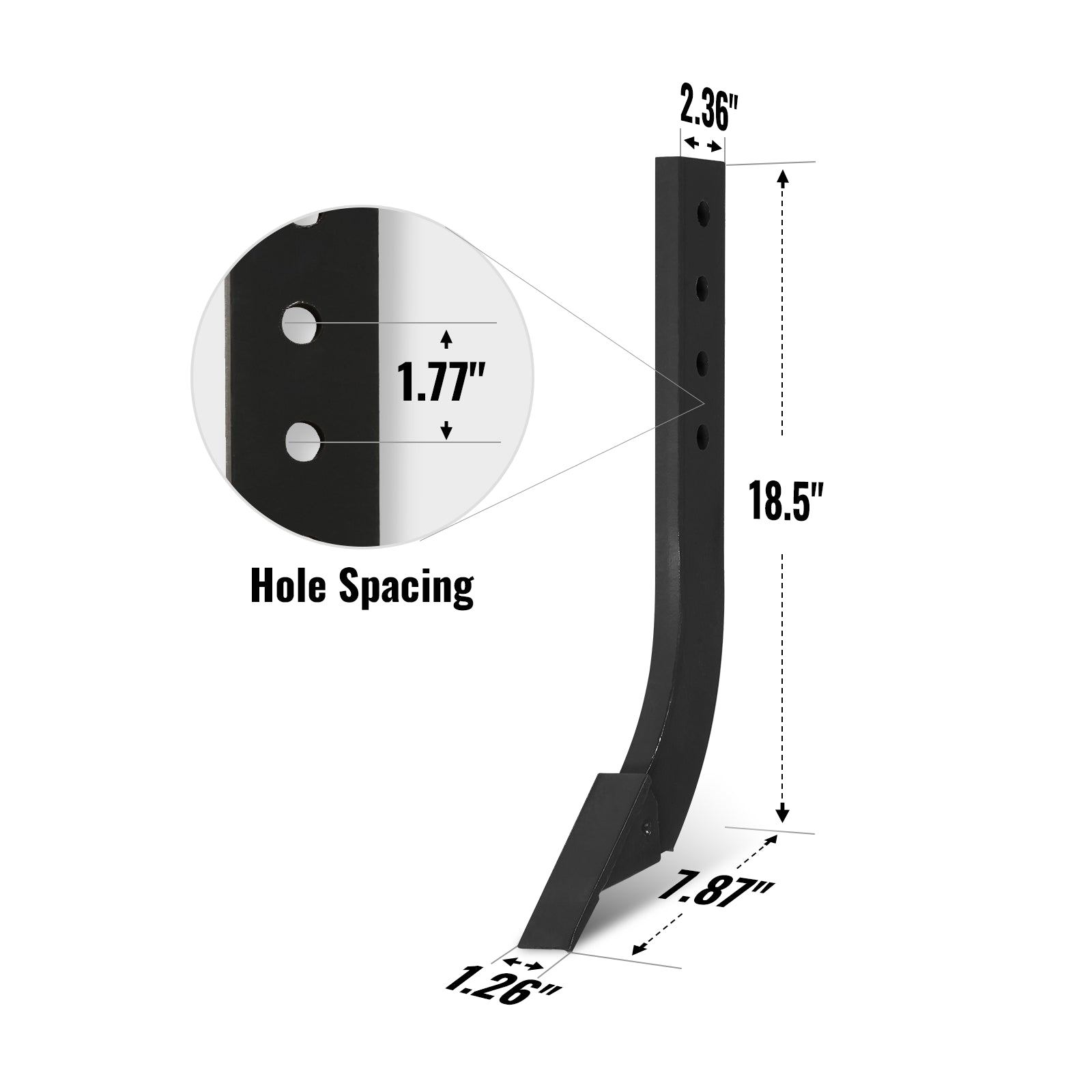 ( 1 Pack / 2 Pcs ) Replacement Shanks for Land Leveler and Box Blade LP72, LP84, BB60, BB72, BB84 (SKU: 201004, 201005, 201019, 201020, 201021)