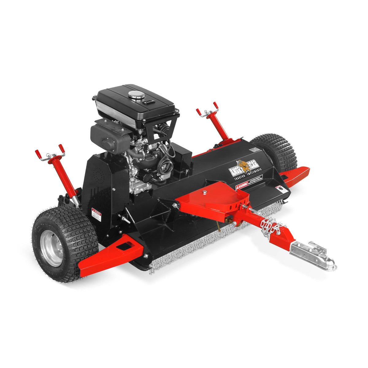 MechMaxx 55" Tow-Behind ATV Offset Flail Mower, 23HP 679cc E-start Gas Engine Powered; Adjustable Mowing Height, ATV140