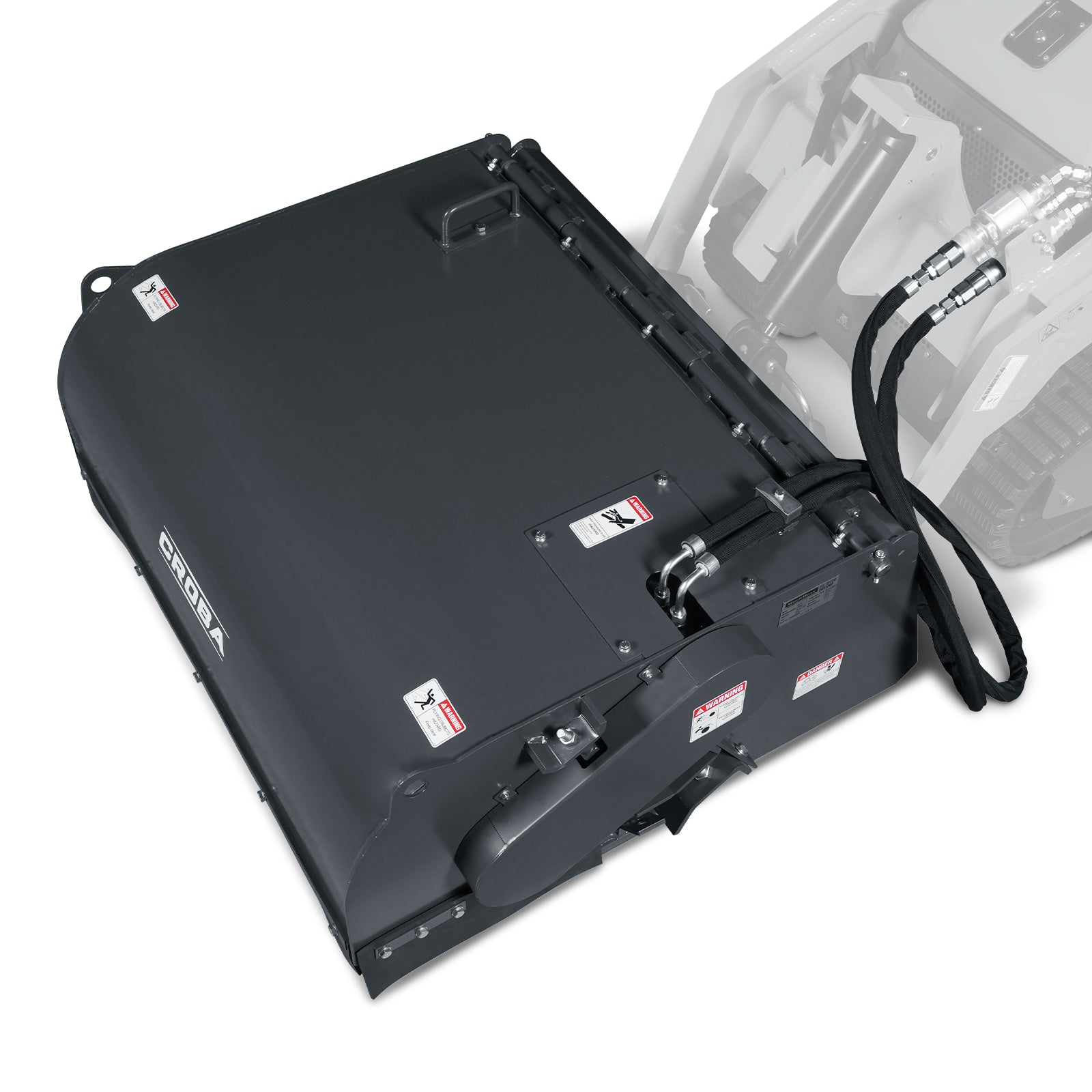 40'' Working Width Mini Skid Steer Box Broom Sweeper