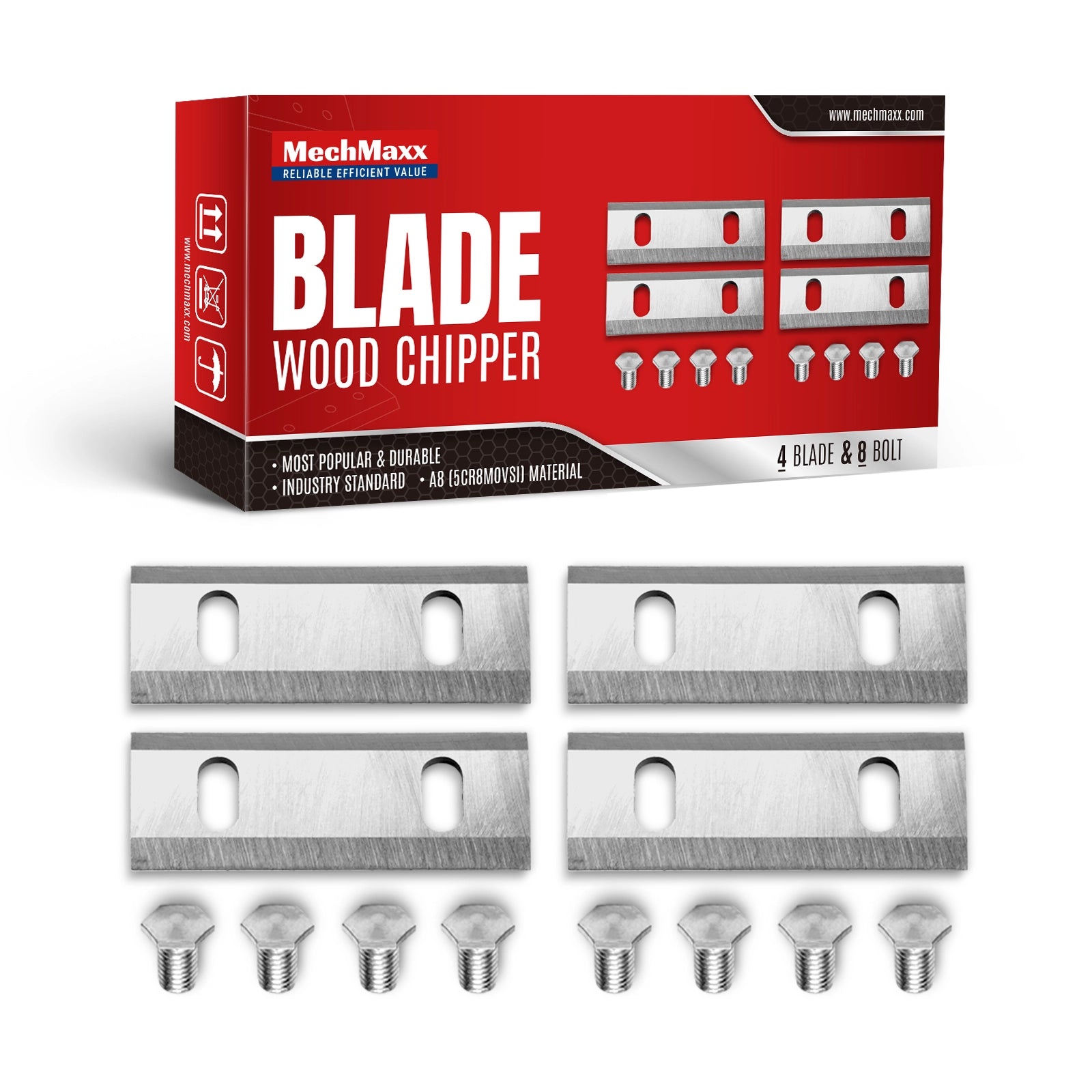 1 Pack / 4 Pcs ) Blade for Wood Chipper GC75 (SKU: 110900）