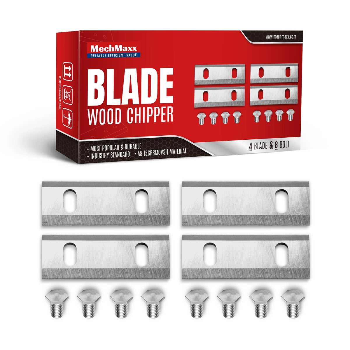 ( 1 Pack / 4 Pcs ) Blade for Wood Chipper GC75 (SKU: 110900)