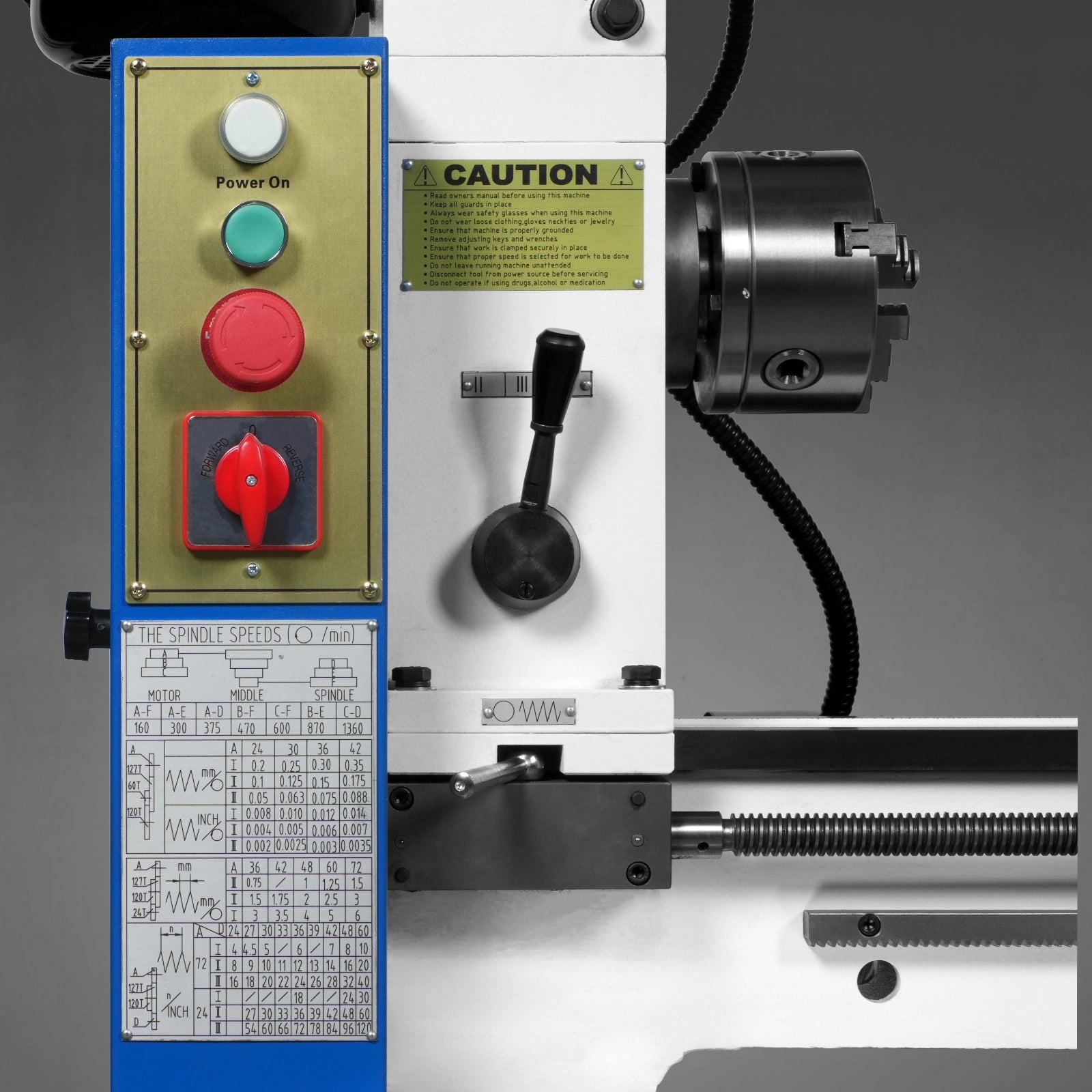 1 HP 16''x32'' Multi-Function Metal Lathe Milling Machine Head for Metalworking – Lathe, Drilling, and Milling Operations with Powerful Motor, Perfect for DIY, Workshops, and Professional Metalworking Projects without Stand