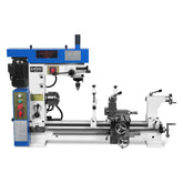 1 HP 16''x32'' Multi-Function Metal Lathe Milling Machine Head for Metalworking – Lathe, Drilling, and Milling Operations with Powerful Motor, Perfect for DIY, Workshops, and Professional Metalworking Projects without Stand