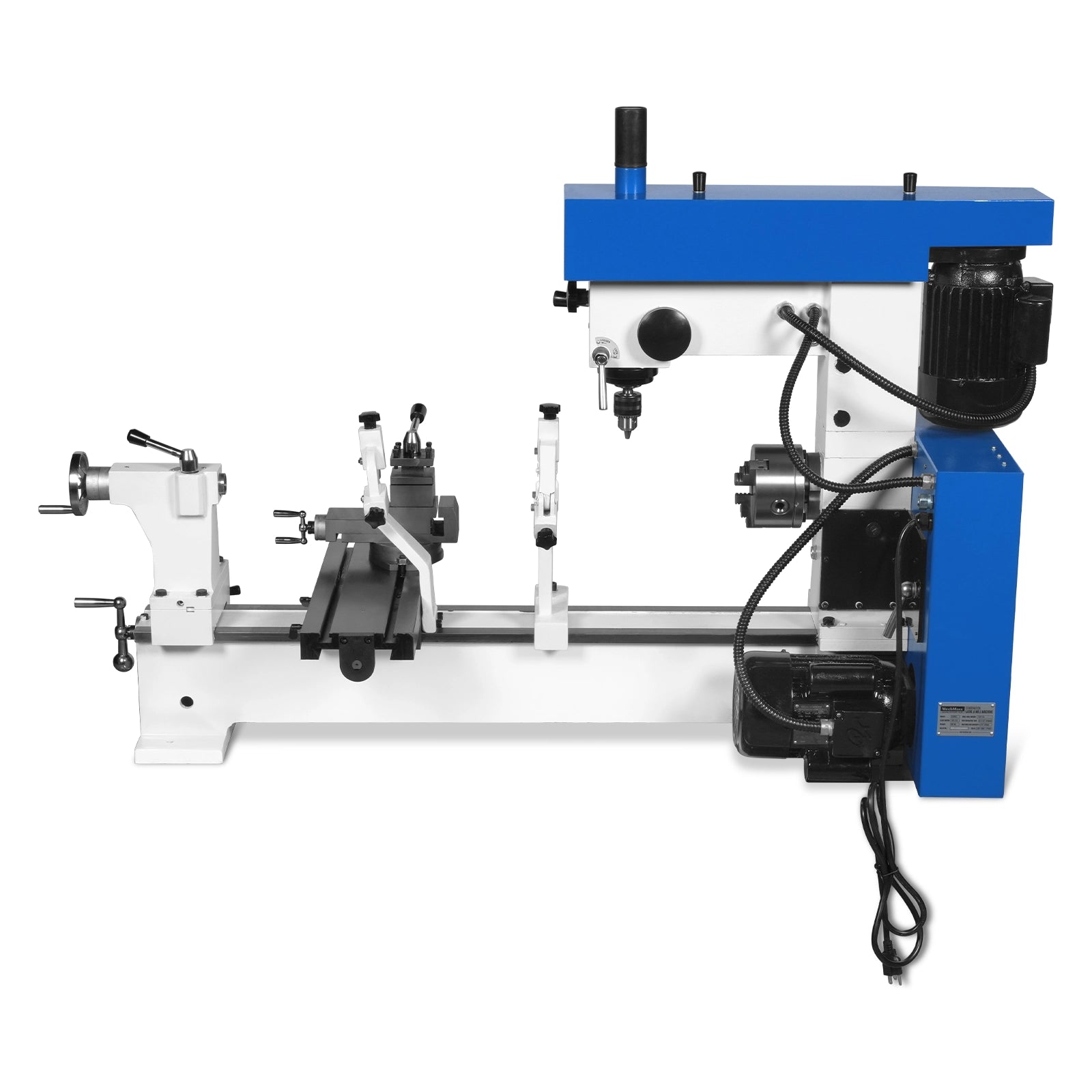 1 HP 16''x32'' Multi-Function Metal Lathe Milling Machine Head for Metalworking – Lathe, Drilling, and Milling Operations with Powerful Motor, Perfect for DIY, Workshops, and Professional Metalworking Projects without Stand