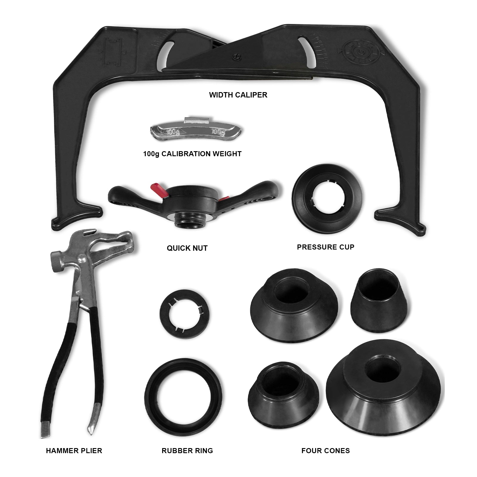 10-24" Rim Wheel Balancer Car Tire Balancing Machine 40 mm Shaft with Foot Pedal Brake, Laser Guided and LED Illuminator, WB857