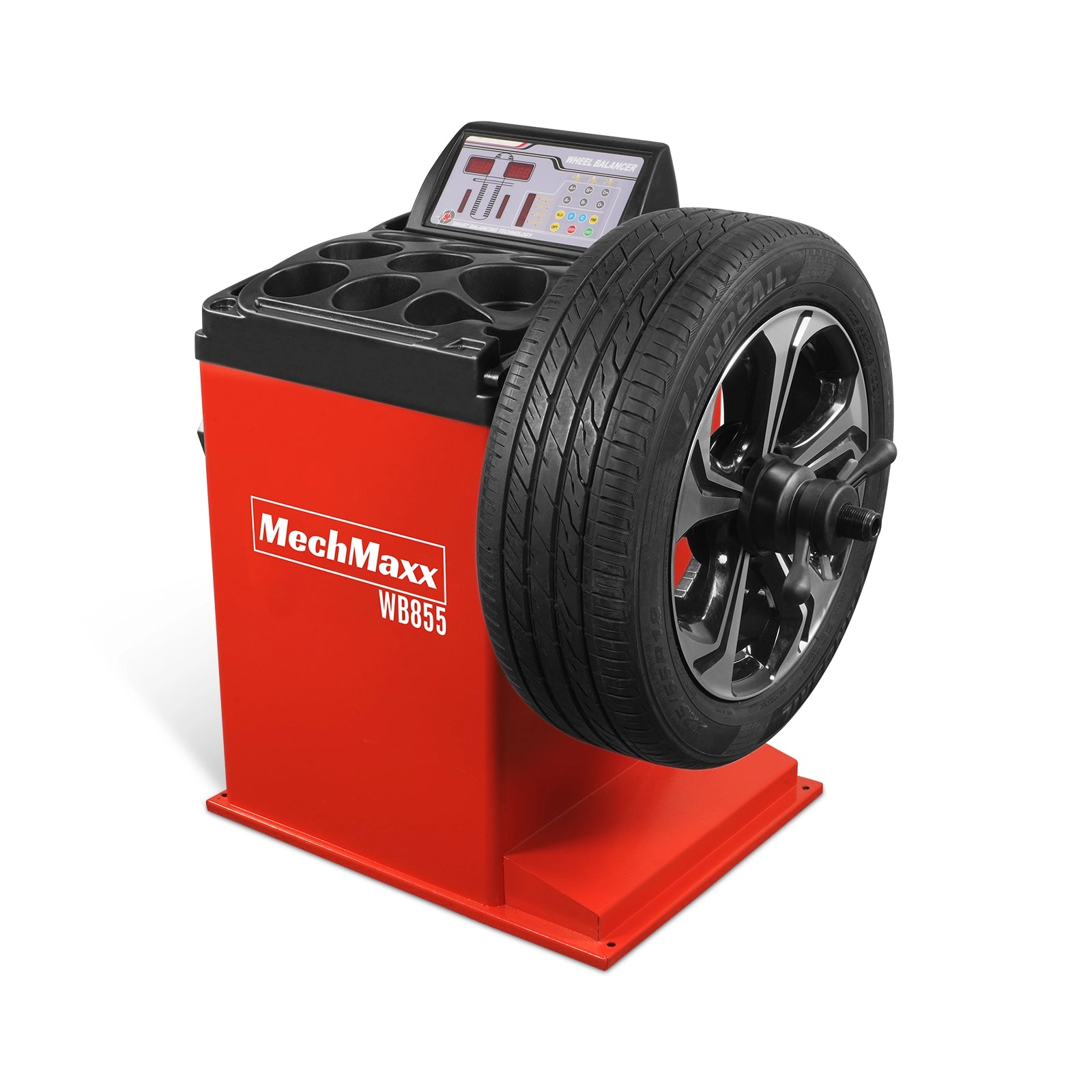 10-24" Rim Wheel Balancer Car Tire Balancing Machine 40 mm Shaft, WB855