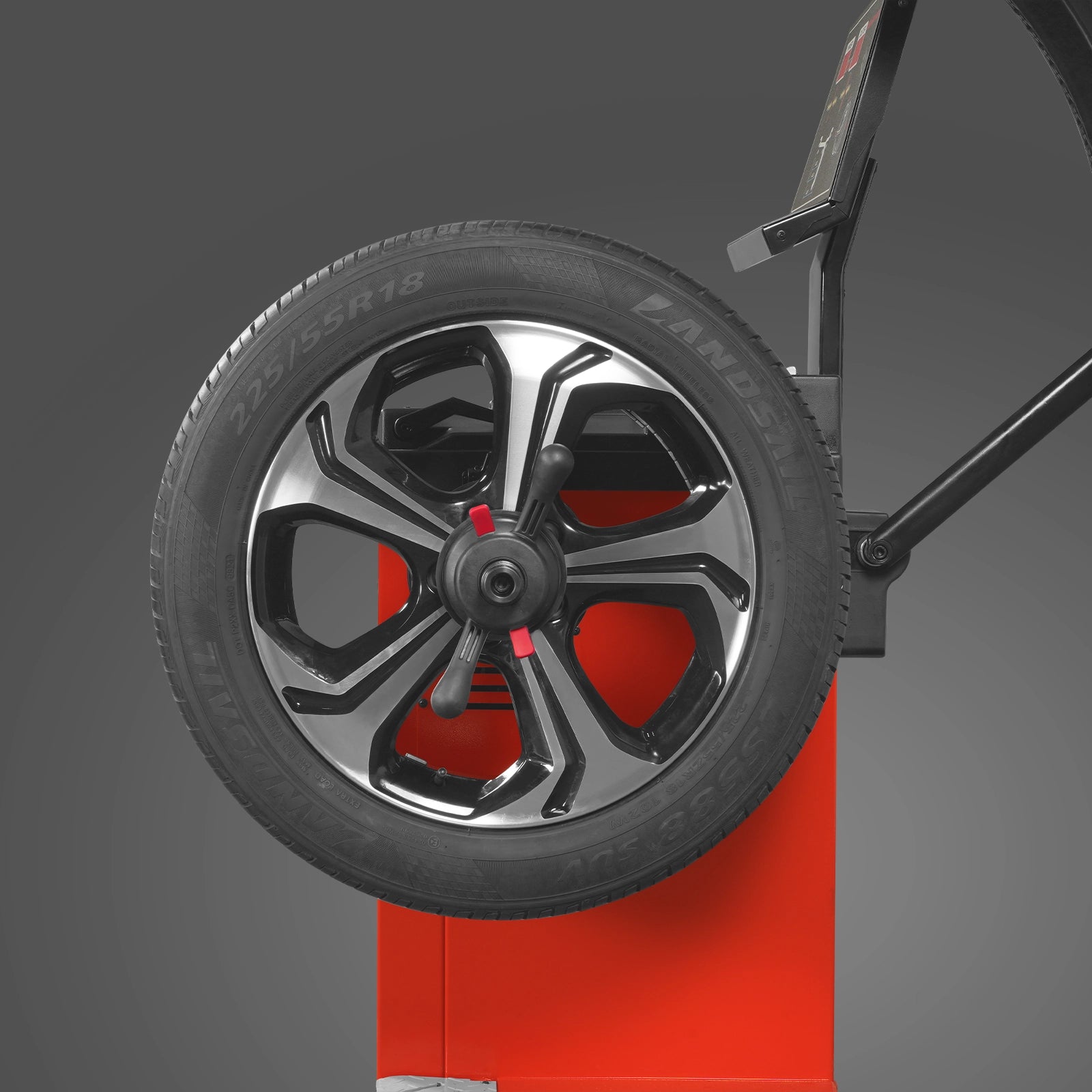 10-24" Rim Wheel Balancer Car Tire Balancing Machine 40 mm Shaft with Foot Pedal Brake, Laser Guided and LED Illuminator, WB857