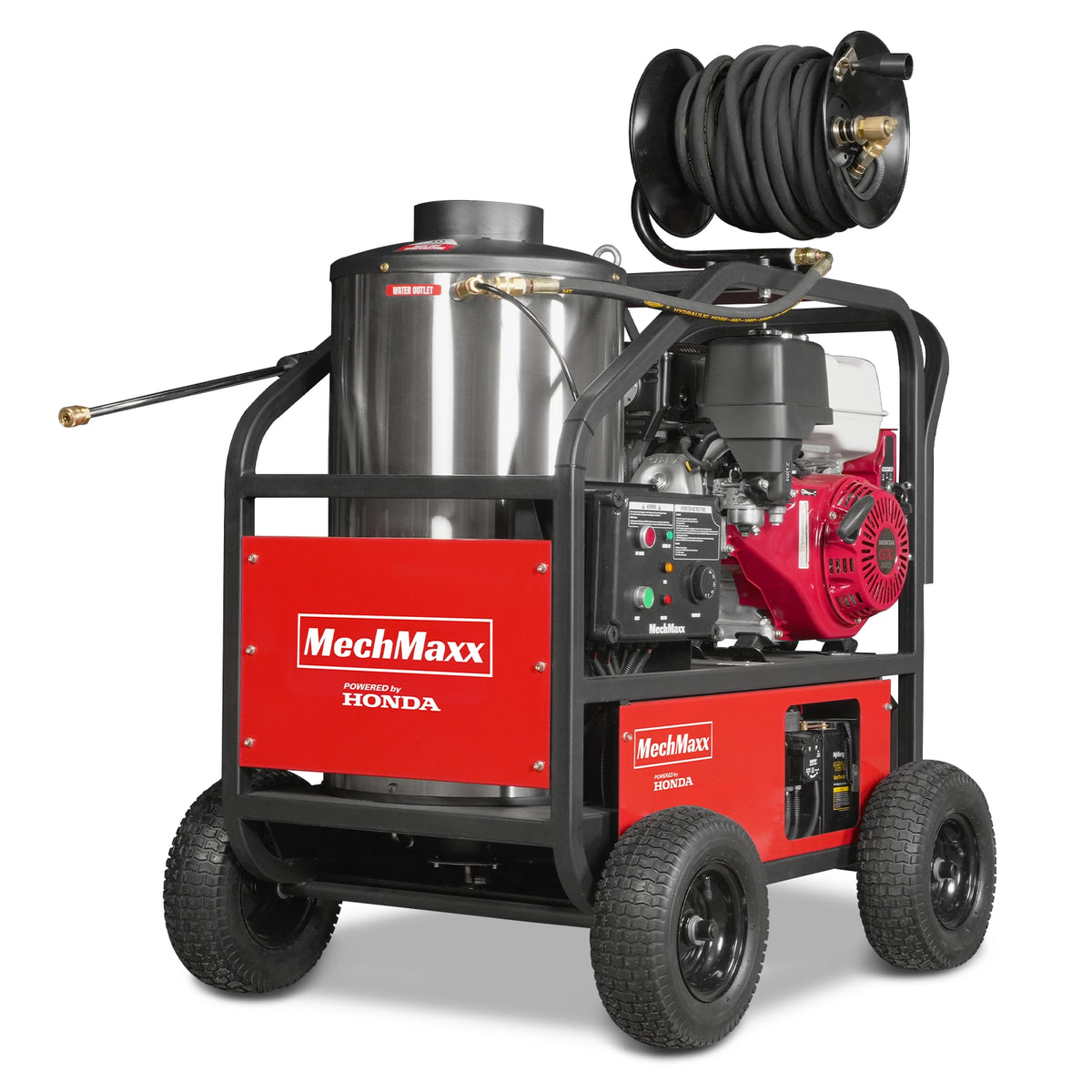 4000 PSI 4 GPM HONDA E-Start Engine Hot Water Pressure Washer with Hose Reel, HPW40H